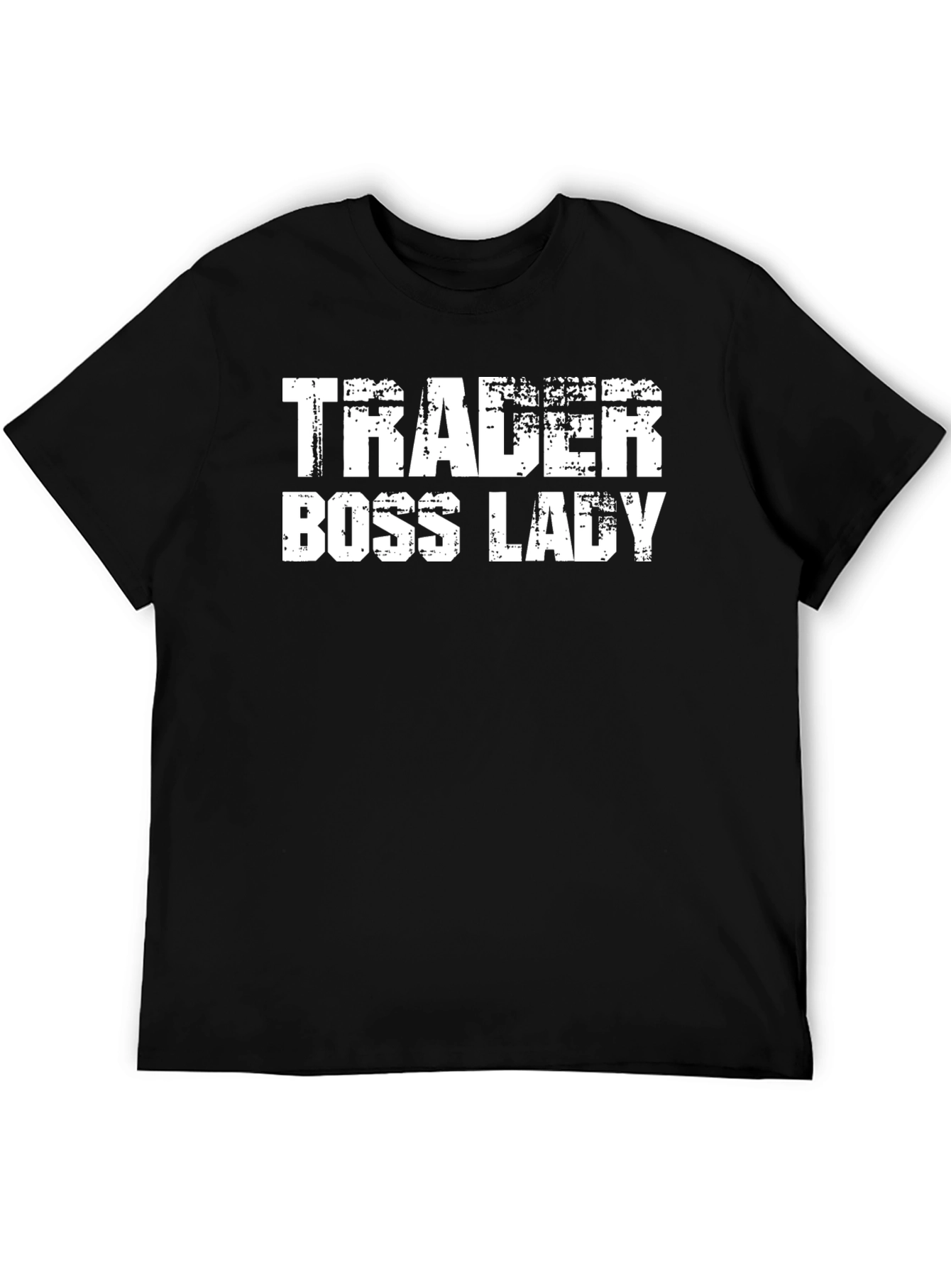 Trader Boss Lady Black Graphic Tee