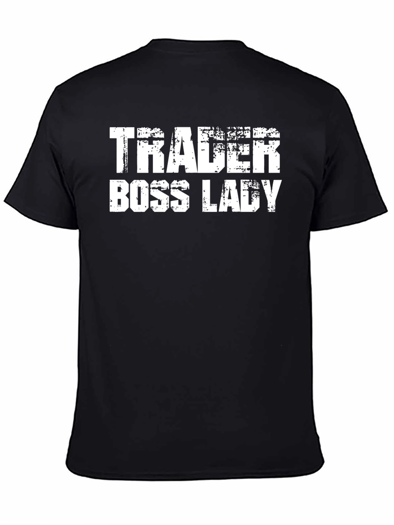 Trader Boss Lady Black Graphic Tee