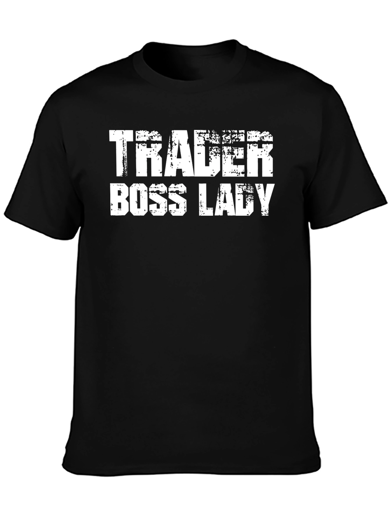 Trader Boss Lady Black Graphic Tee