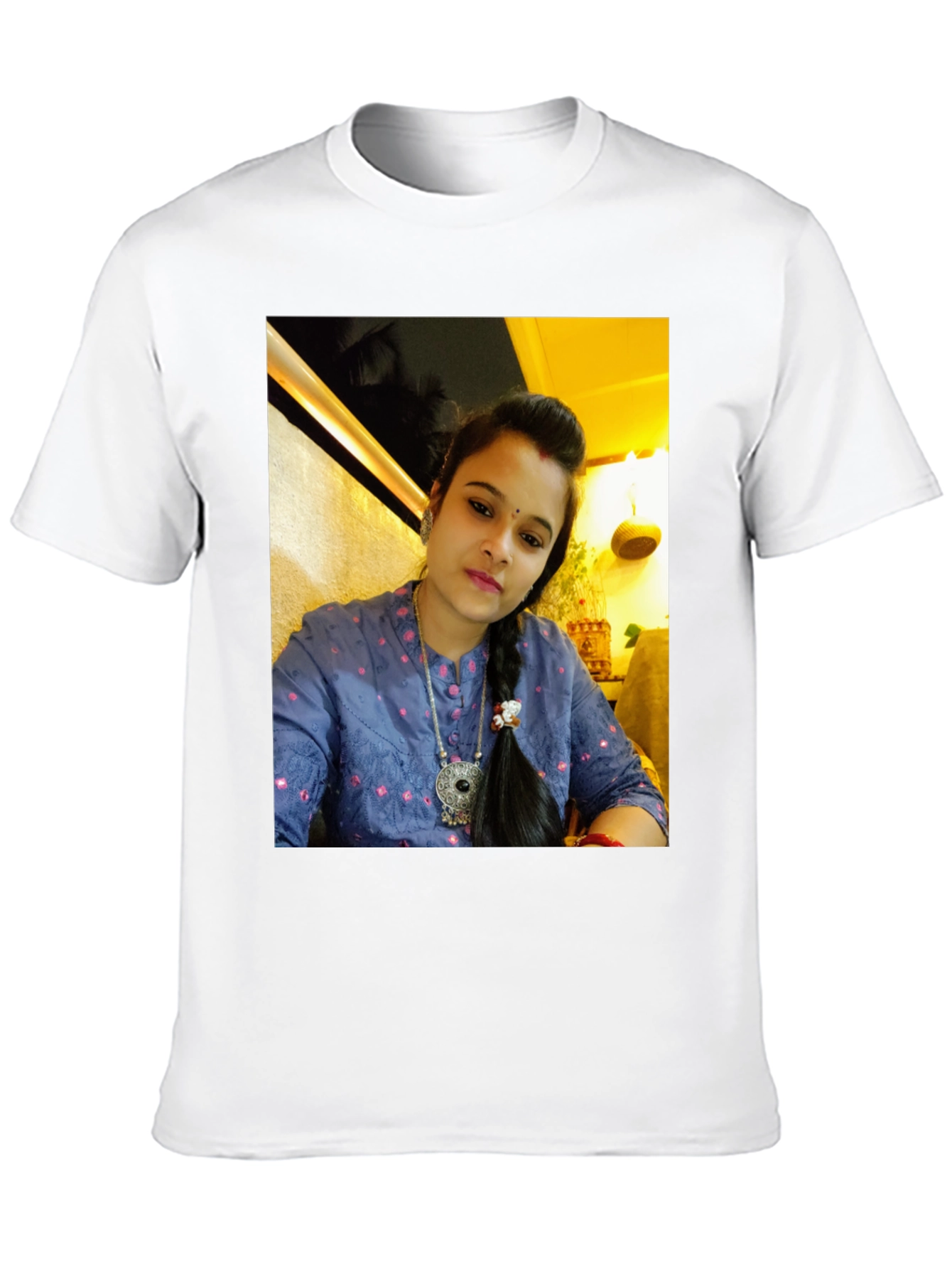 Photo Print Black T-Shirt