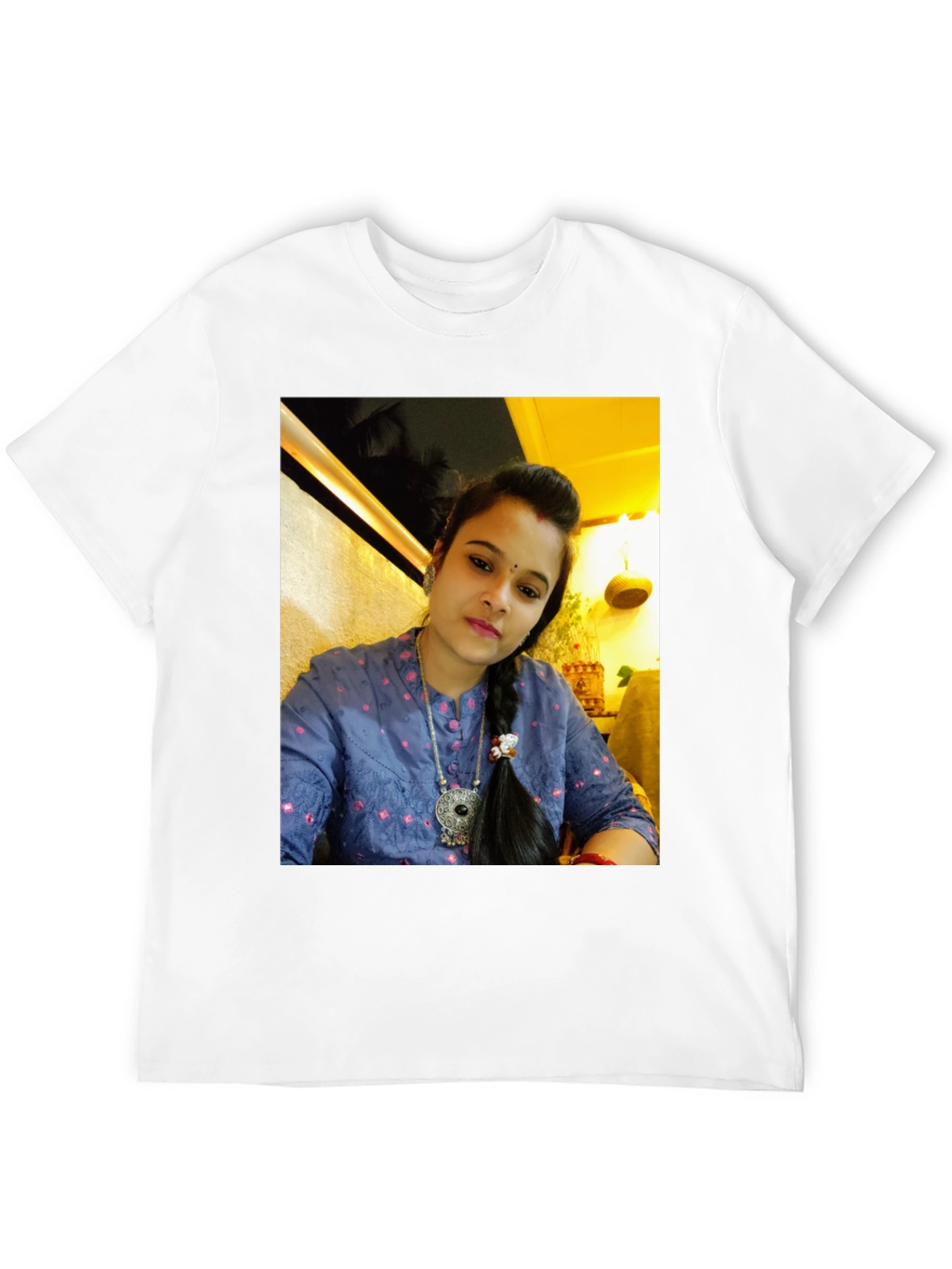 Photo Print Black T-Shirt