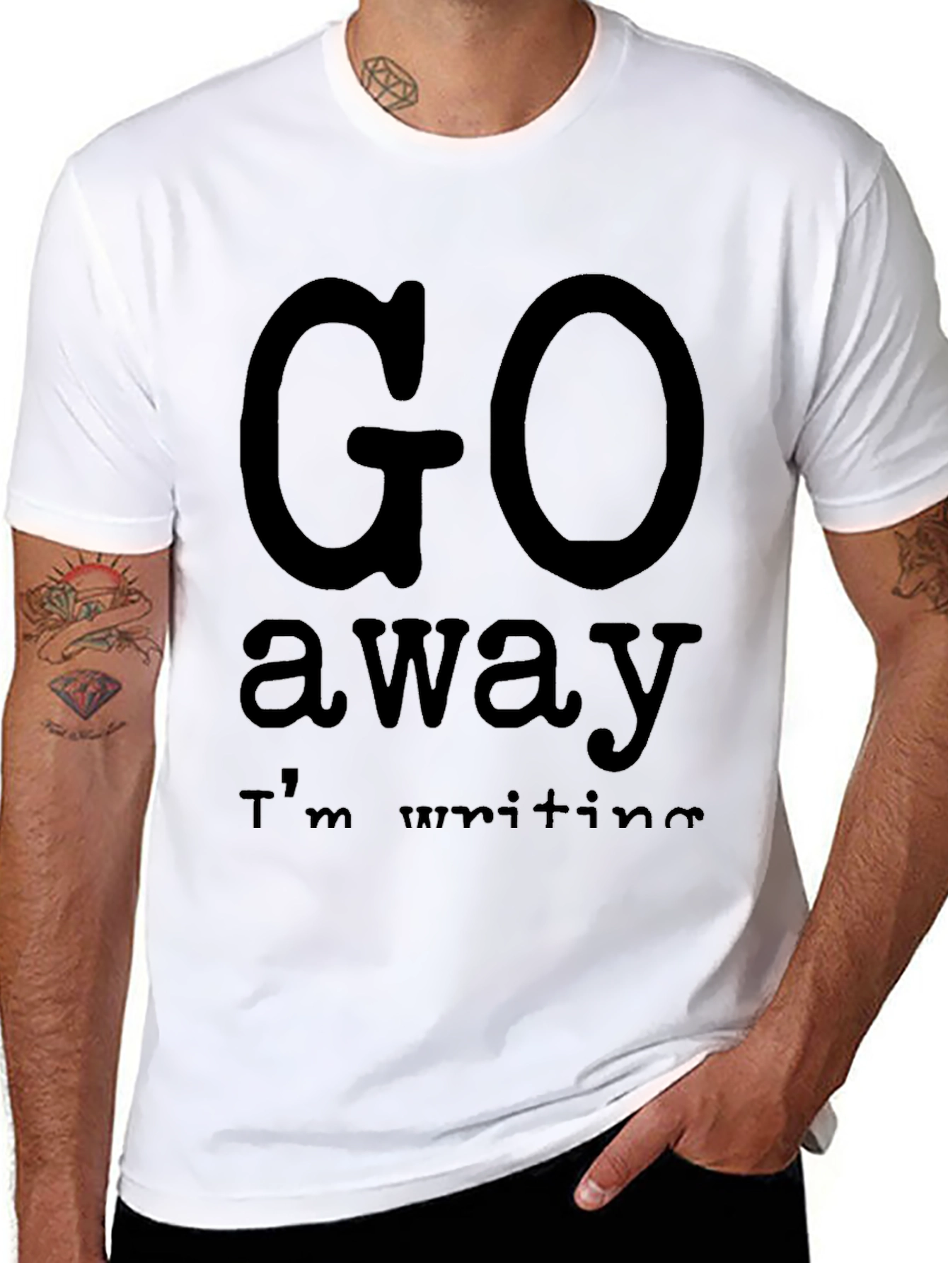 Go Away Im Writing T-Shirt