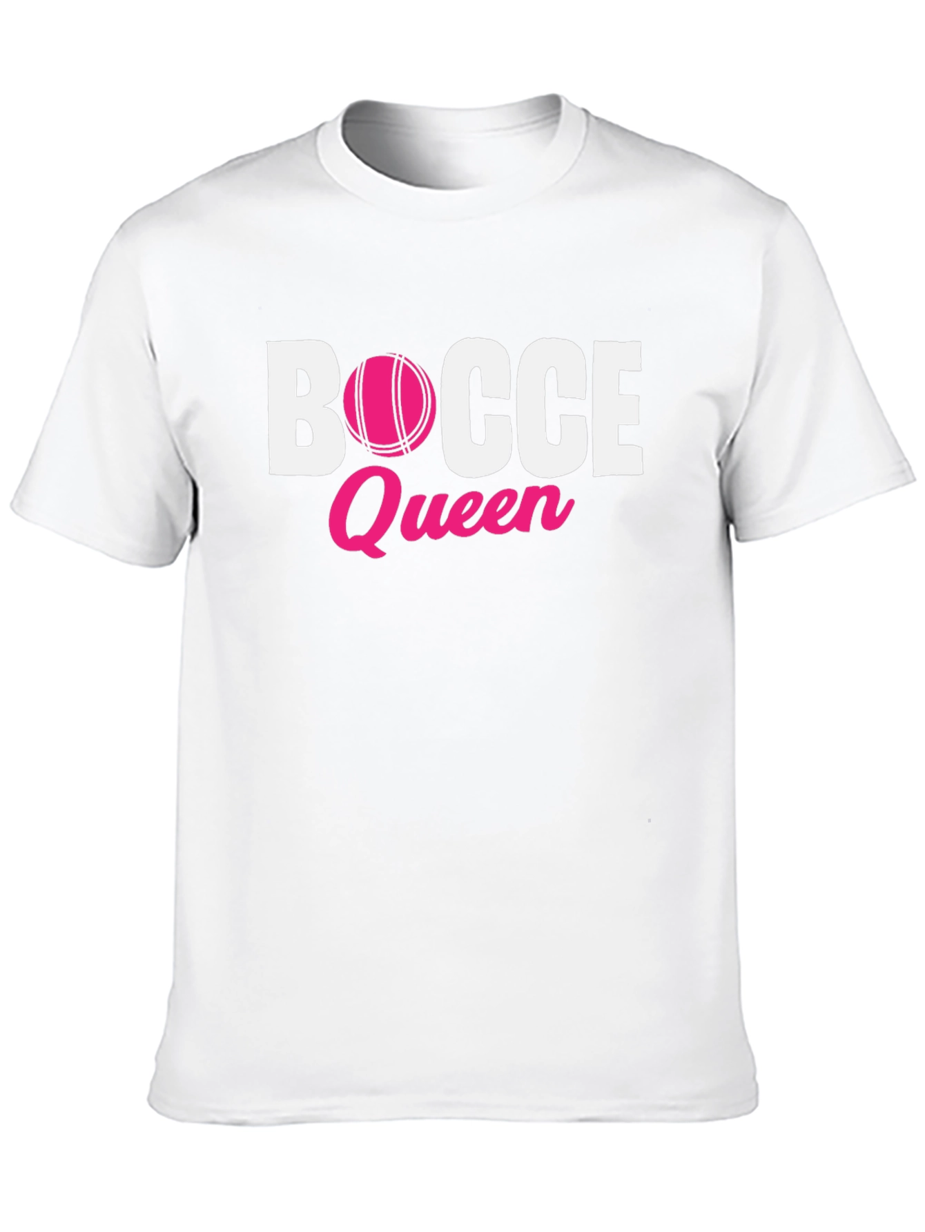 Bocce Queen T-Shirt - Pink Ball Graphic Tee