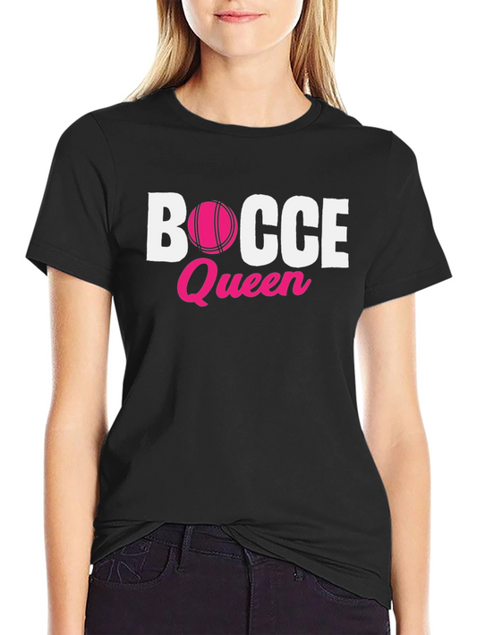 Bocce Queen T-Shirt - Pink Ball Graphic Tee
