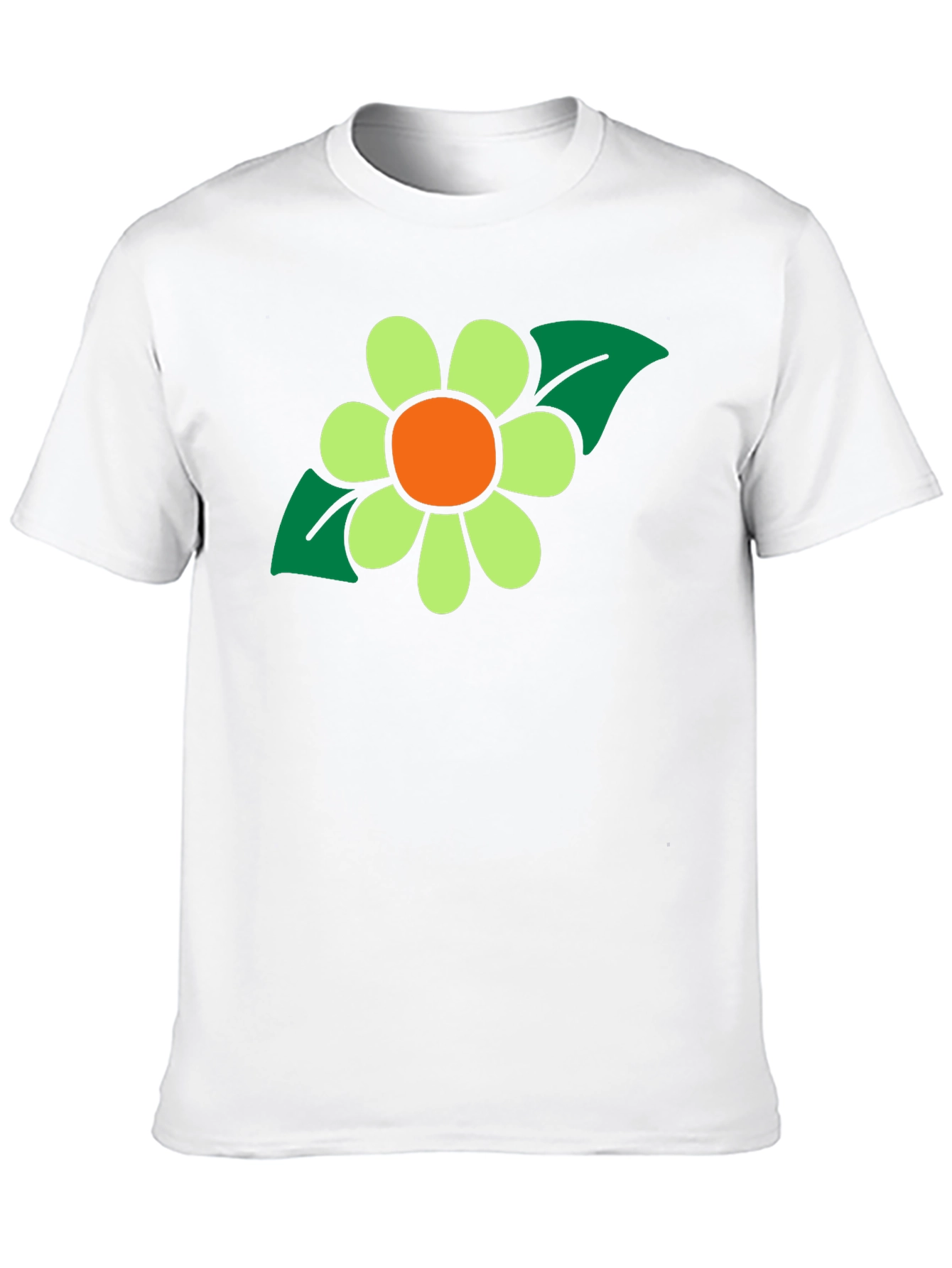 Retro Flower Graphic T-Shirt - Black