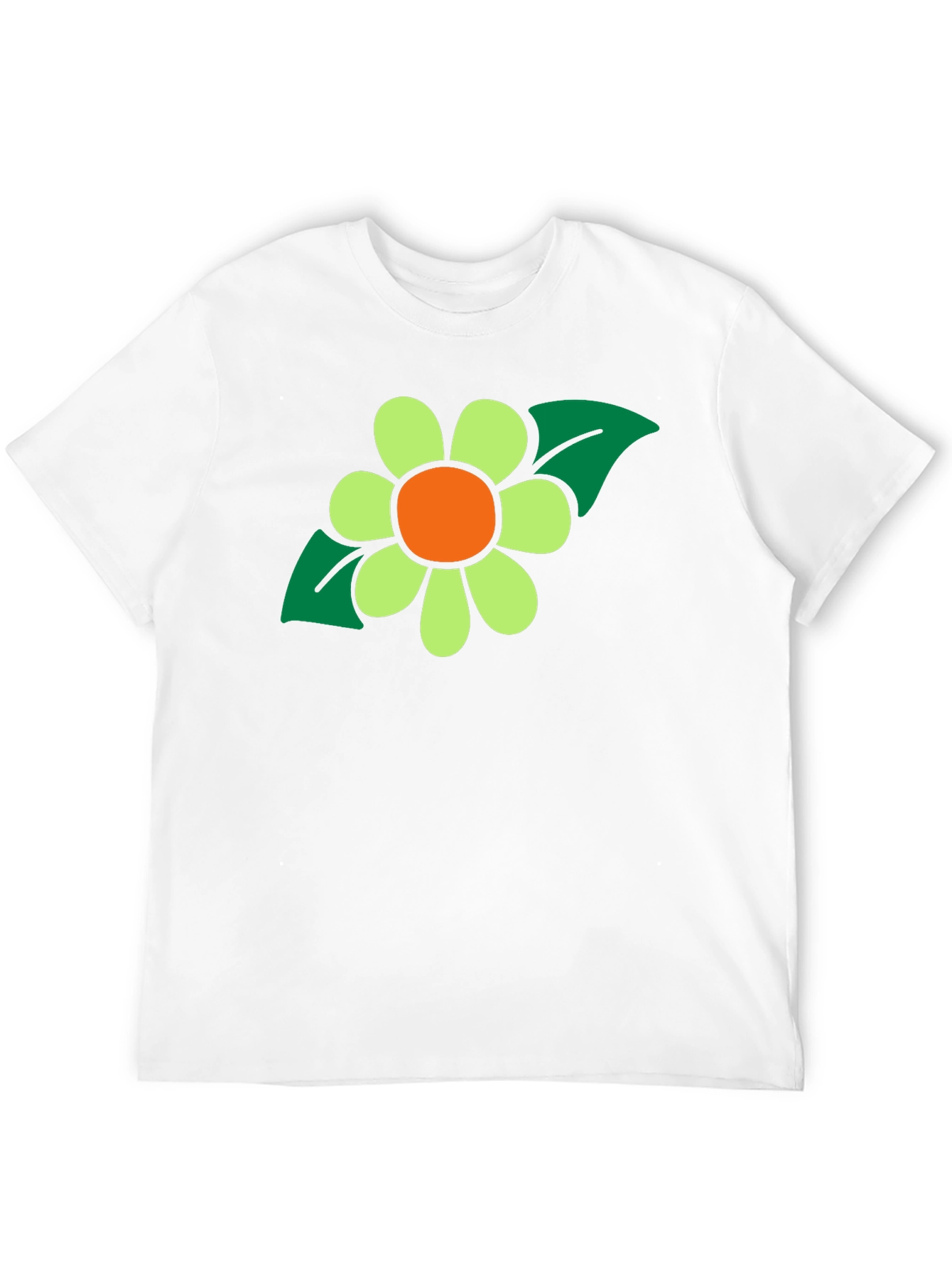 Retro Flower Graphic T-Shirt - Black