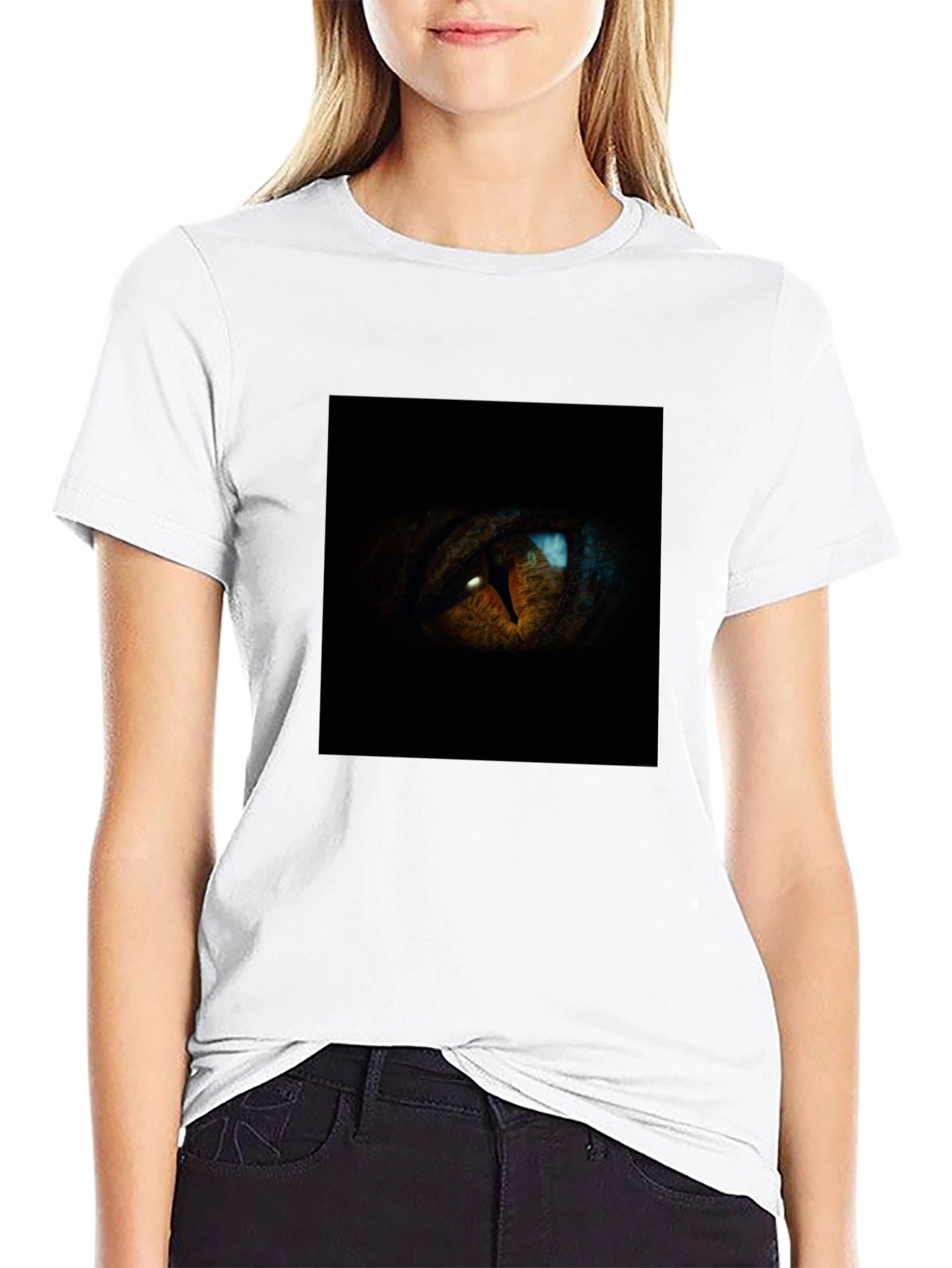 Mens Black Eye Graphic T-Shirt