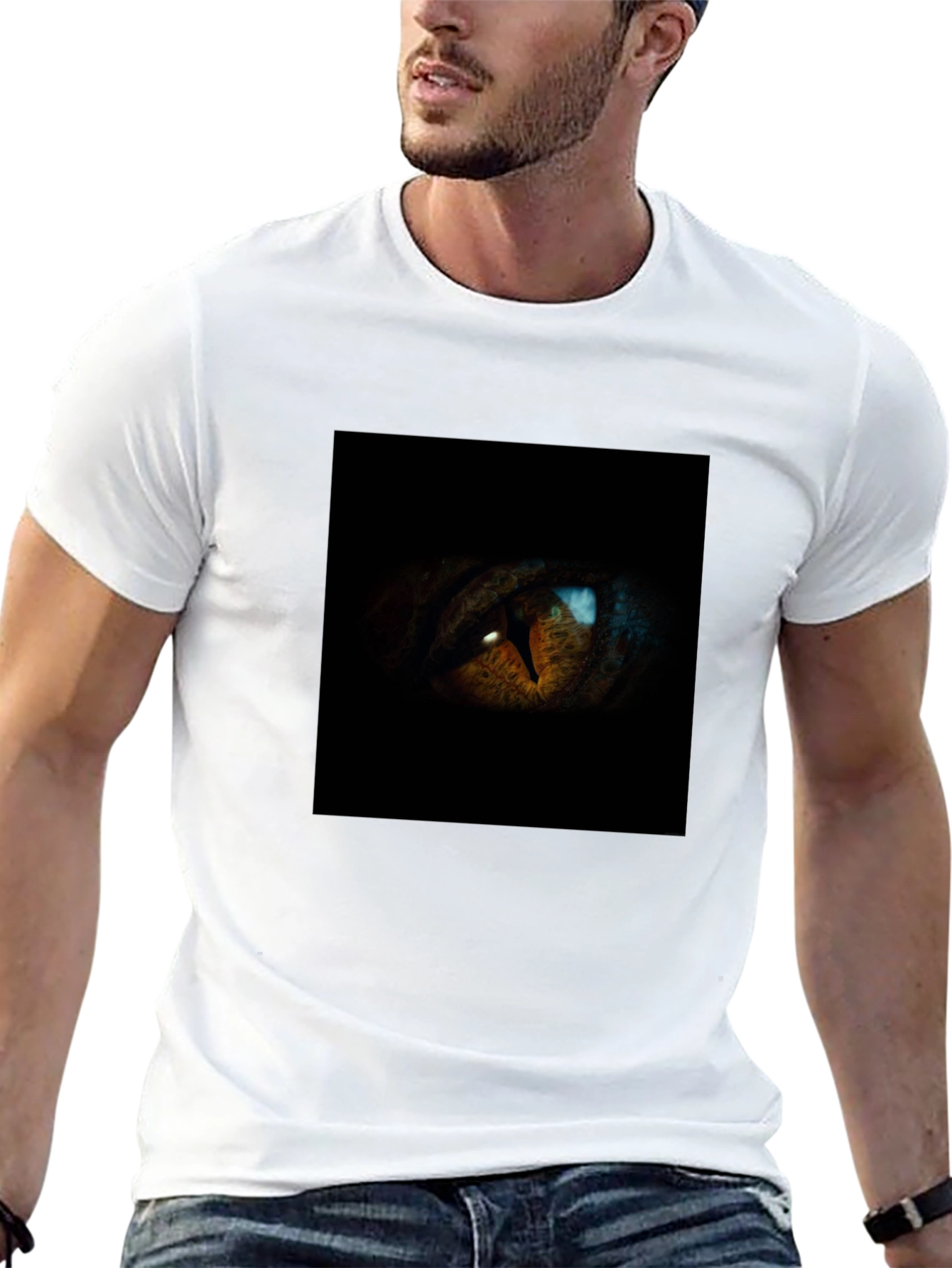 Mens Black Eye Graphic T-Shirt