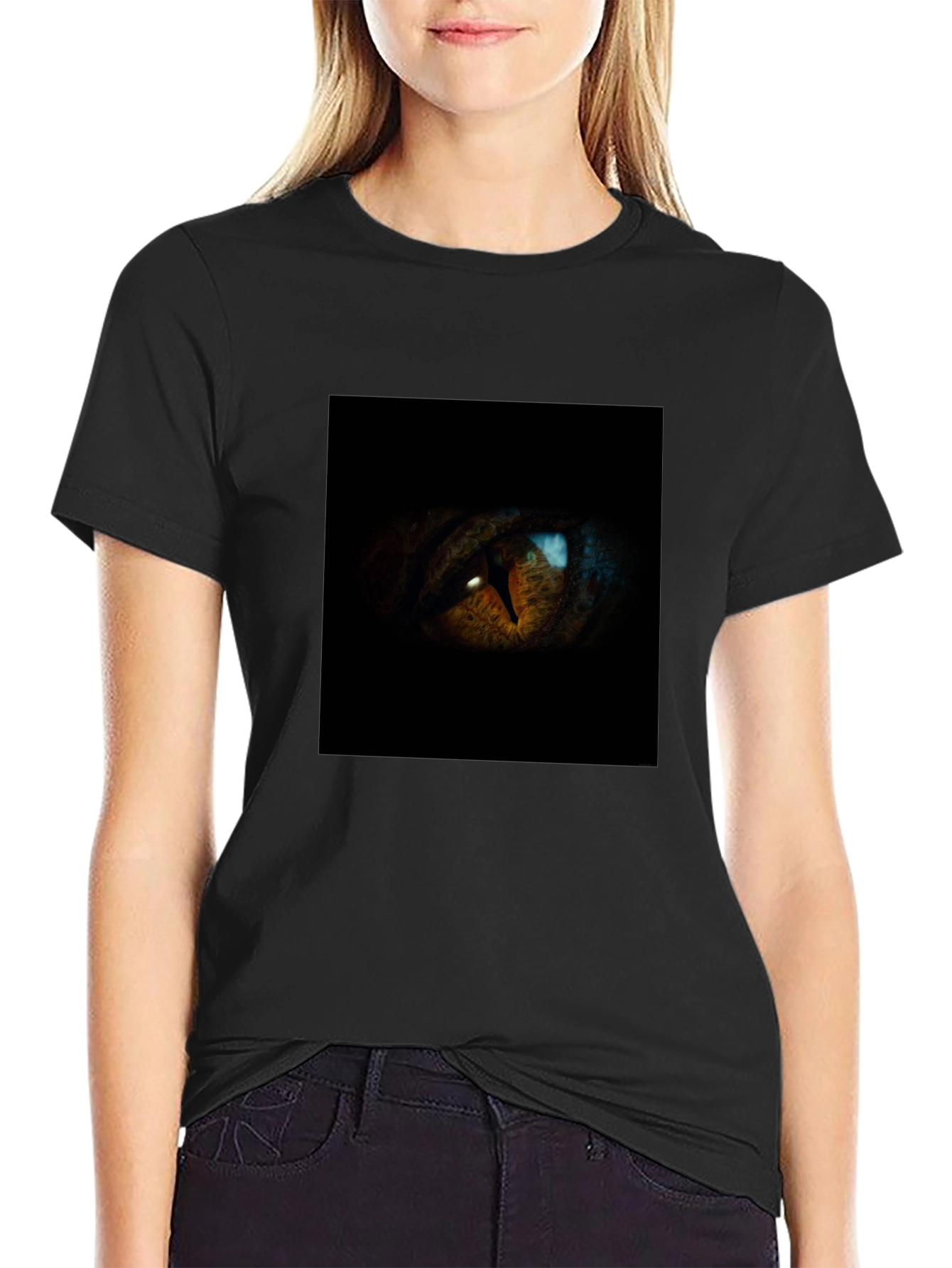Mens Black Eye Graphic T-Shirt