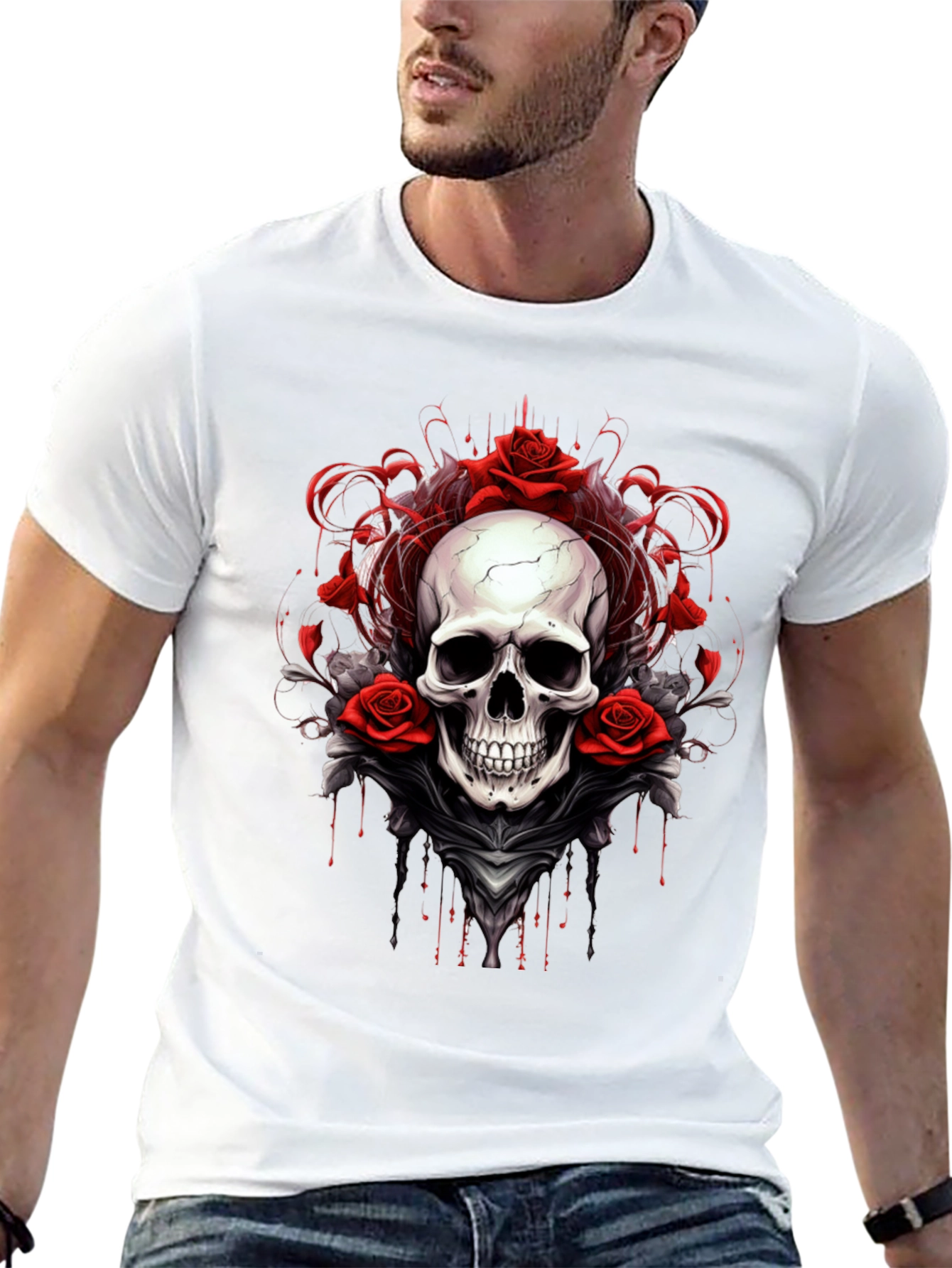Skull & Roses Graphic Tee