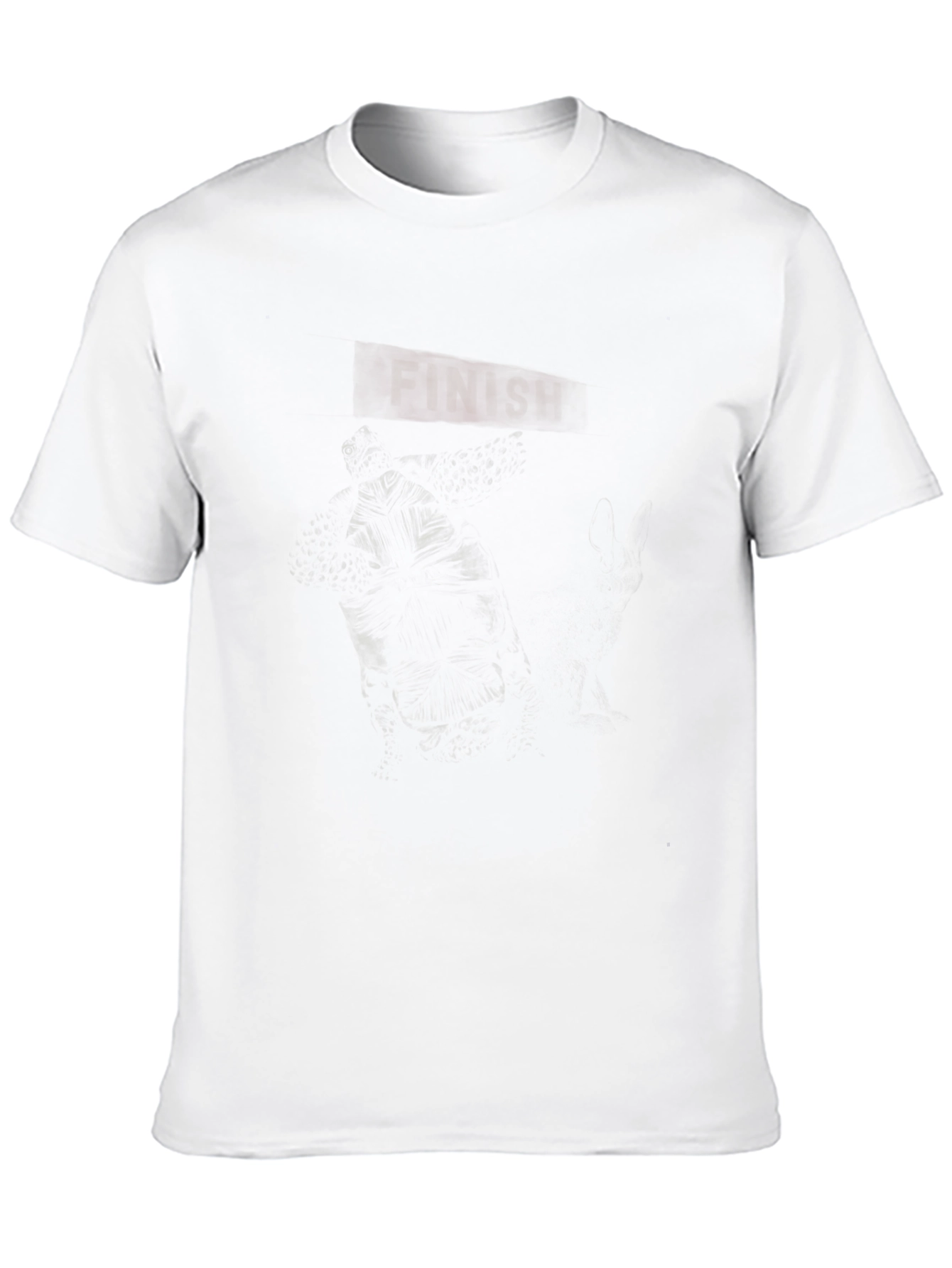 Mens Graphic Black T-Shirt - Dark Finish Design