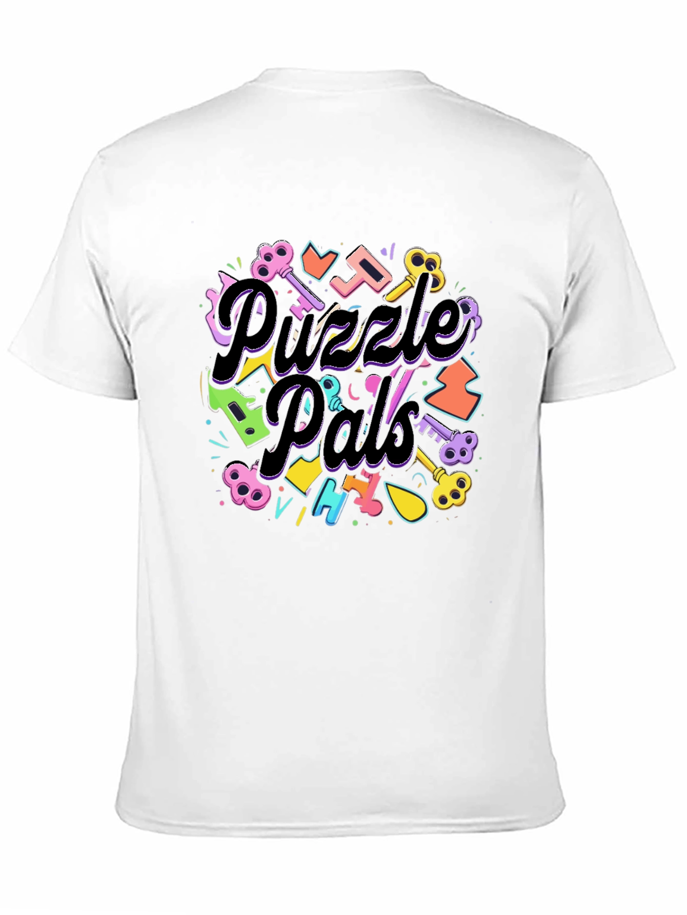 Puzzle Pals Black Graphic Tee