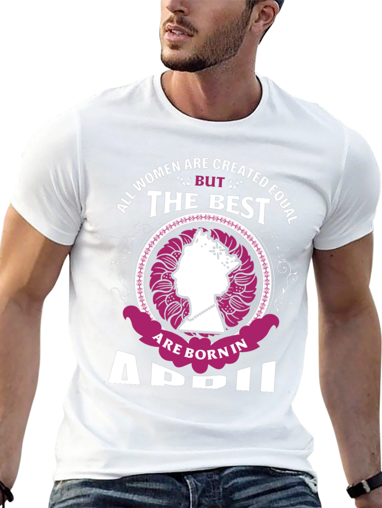 Born in April Womens Graphic Tee