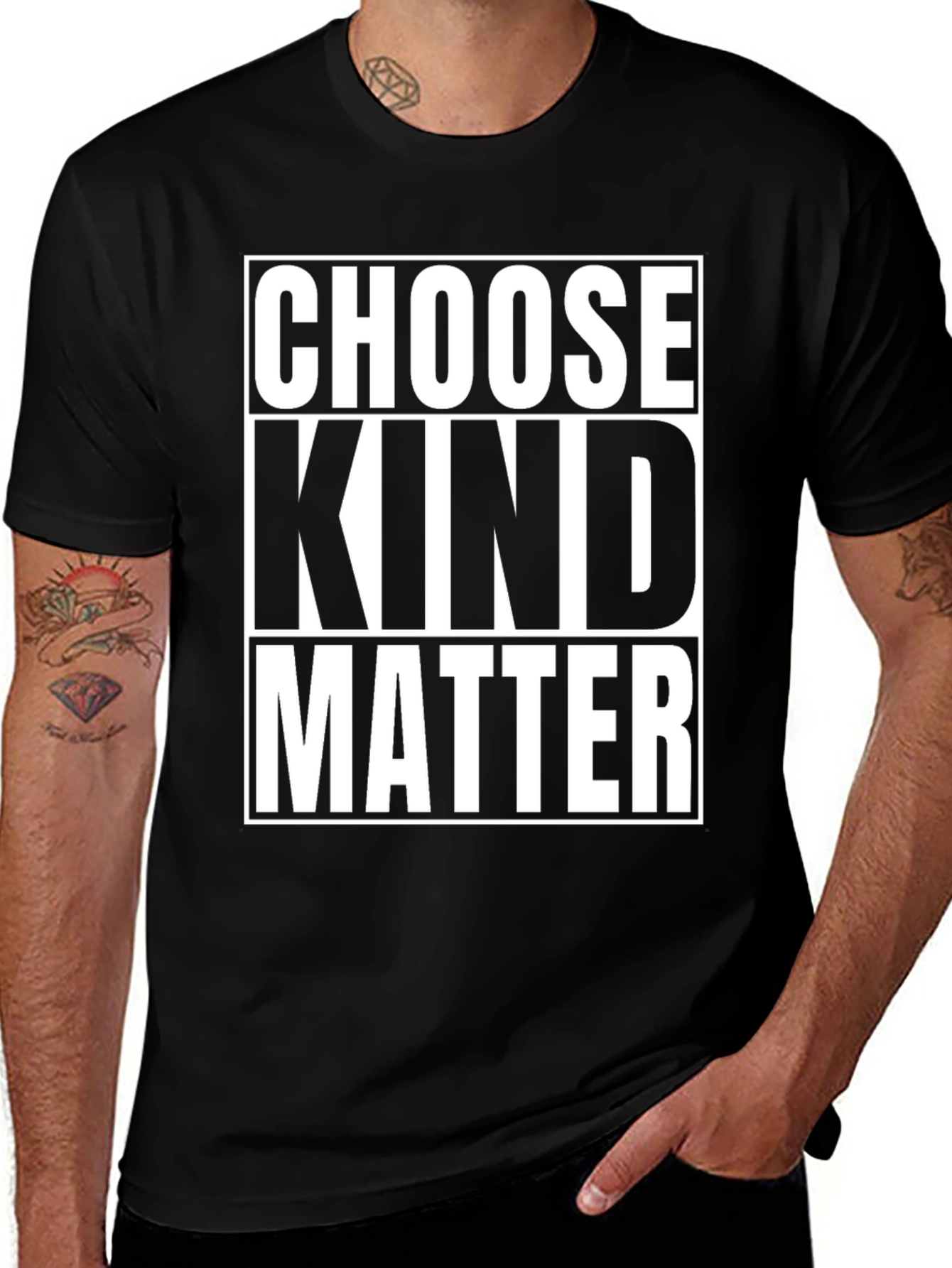 Choose Kind Matter Graphic Tee - Black T-Shirt