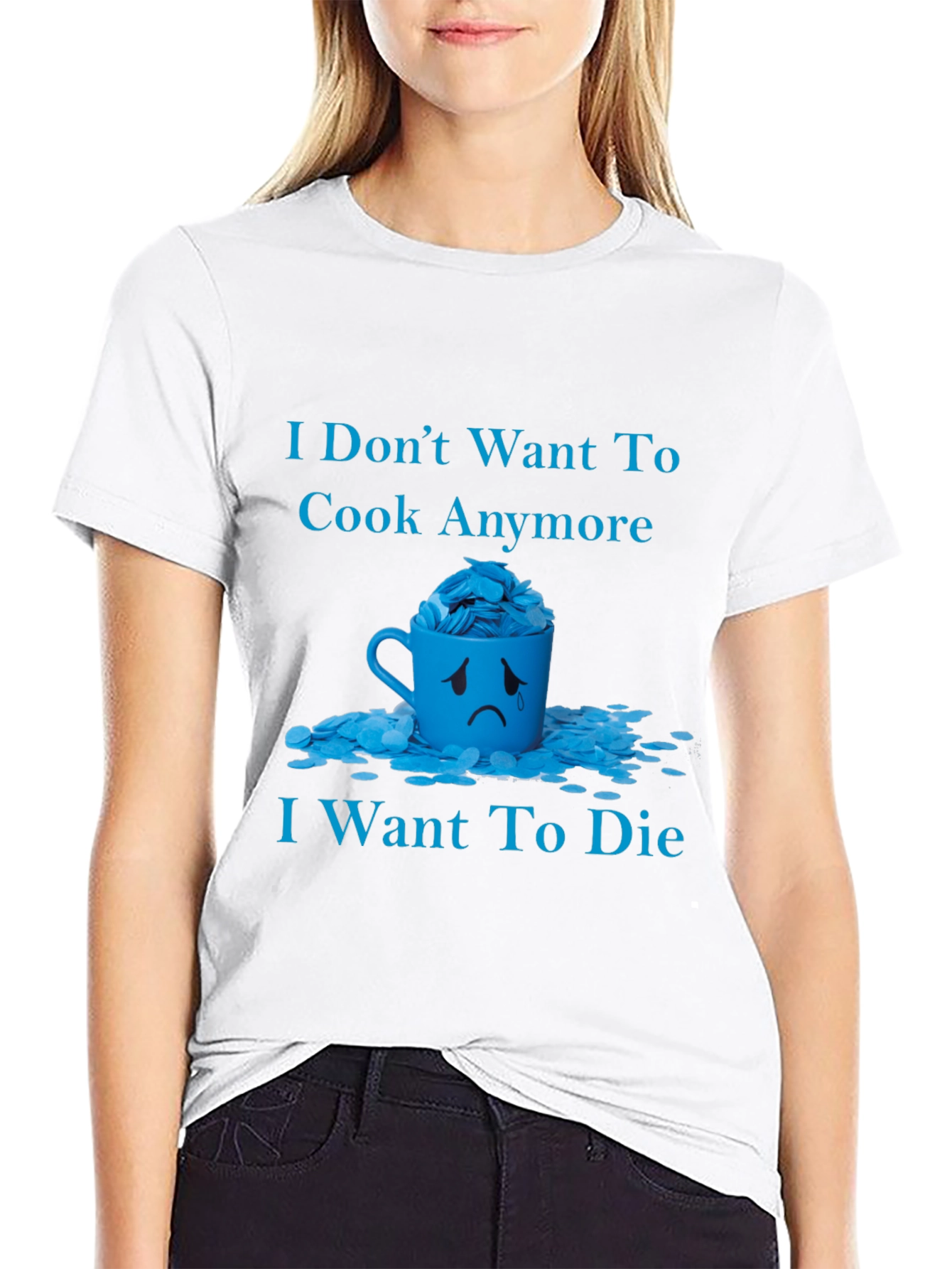 Humorous I Dont Want to Cook Graphic Tee