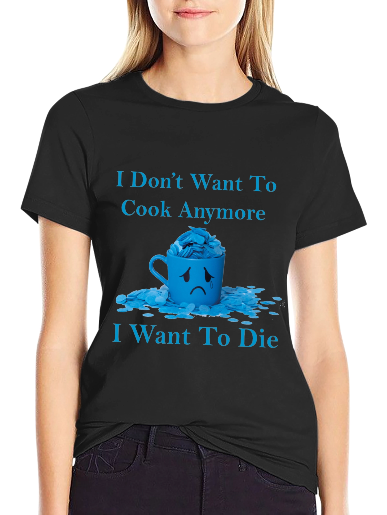 Humorous I Dont Want to Cook Graphic Tee