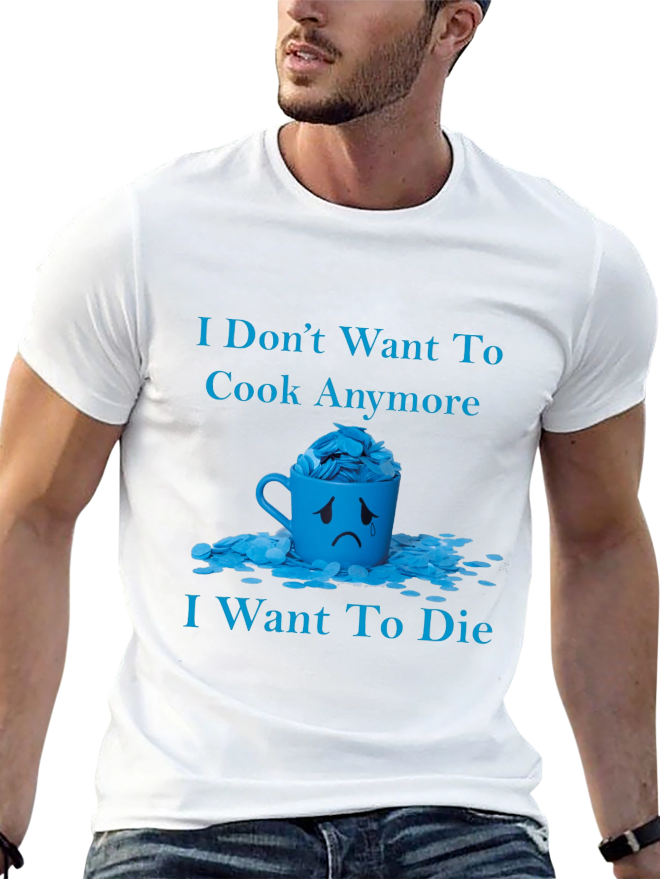 Humorous I Dont Want to Cook Graphic Tee
