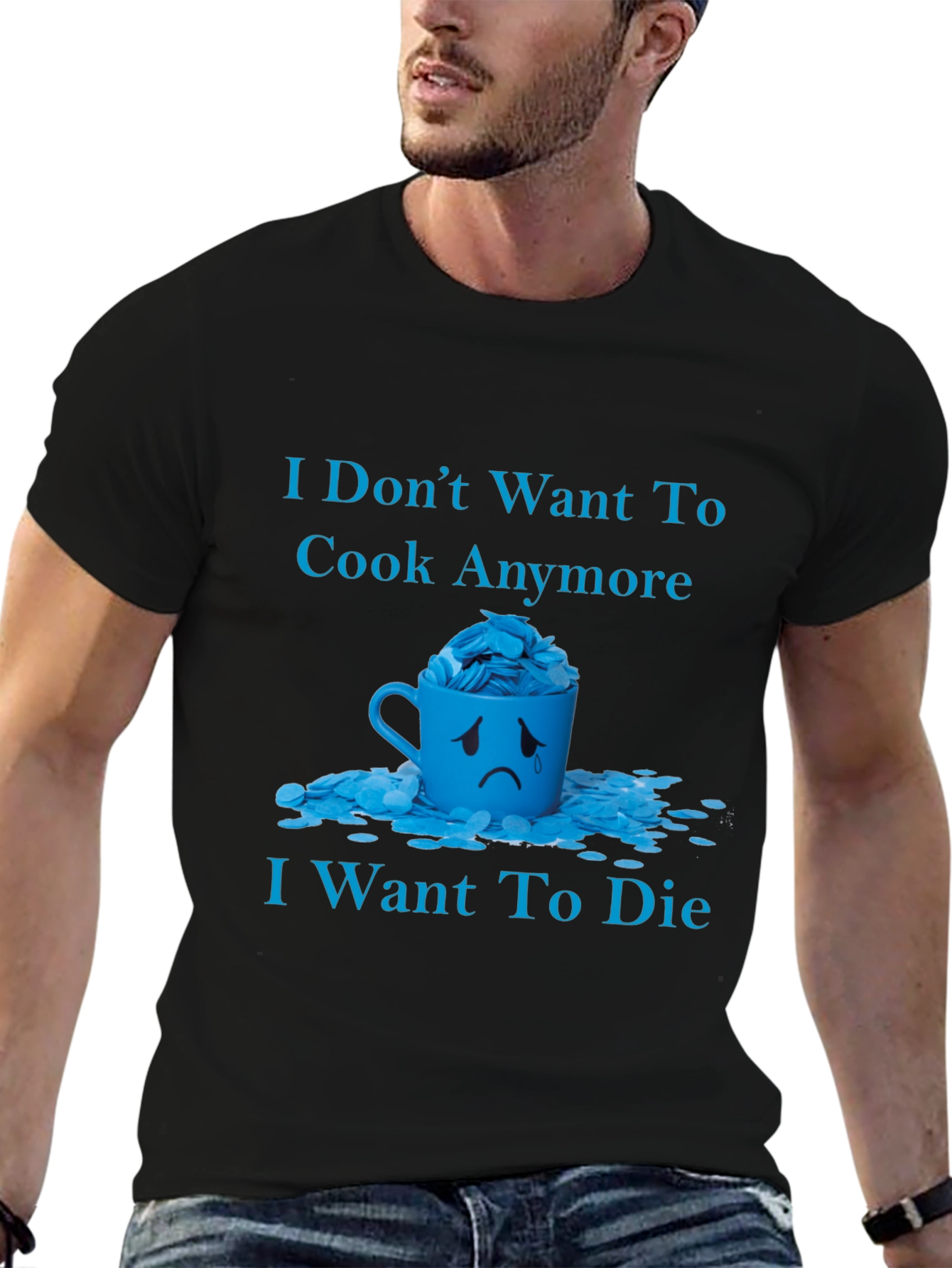 Humorous I Dont Want to Cook Graphic Tee