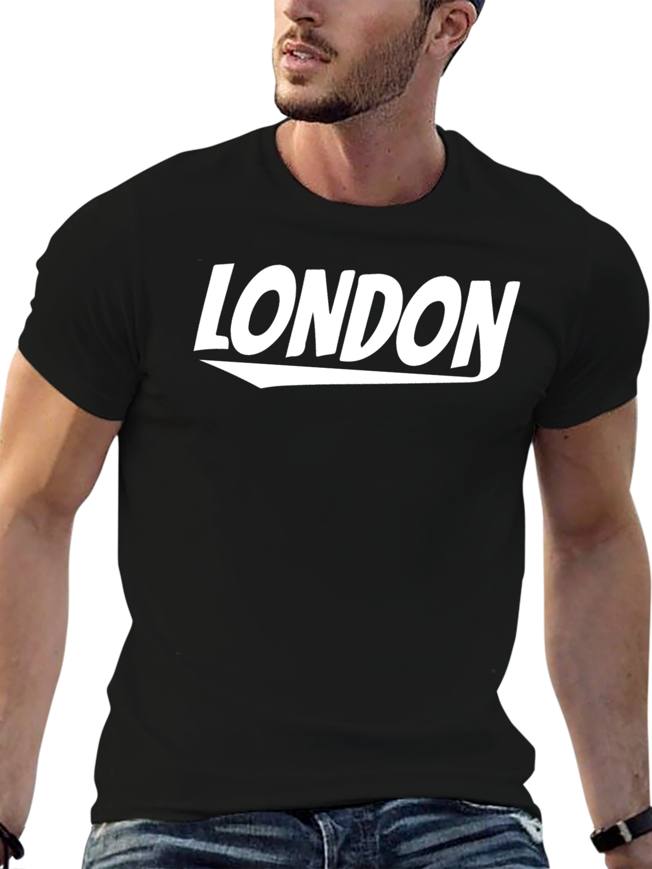 London Graphic Tee - Stylish Black T-Shirt