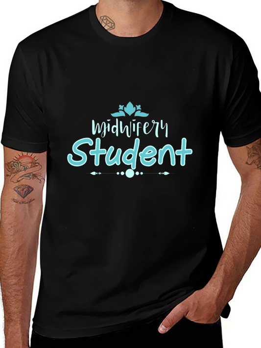 Midwifery Student Black T-Shirt