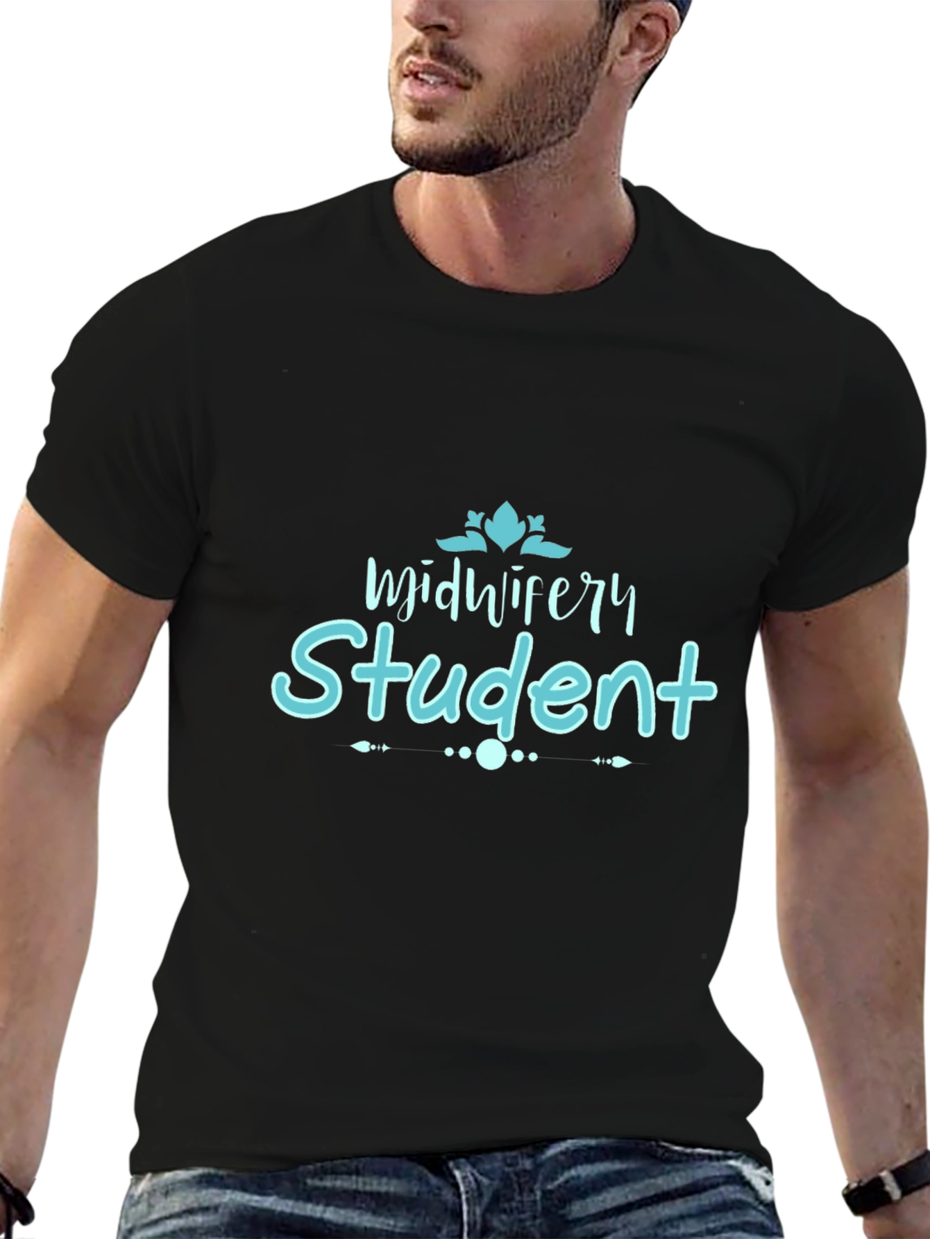 Midwifery Student Black T-Shirt