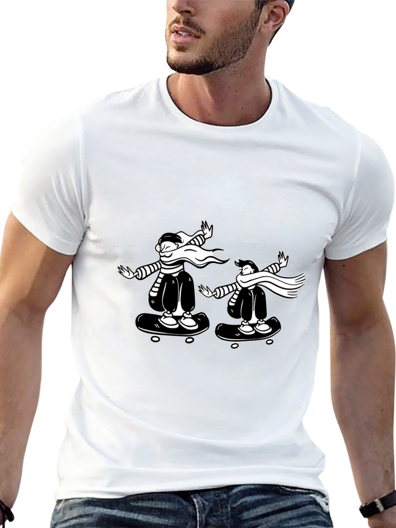 Cool Skater Duo Graphic Tee