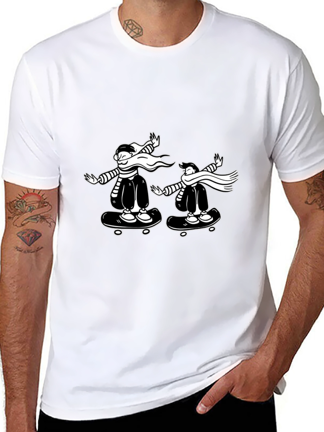 Cool Skater Duo Graphic Tee
