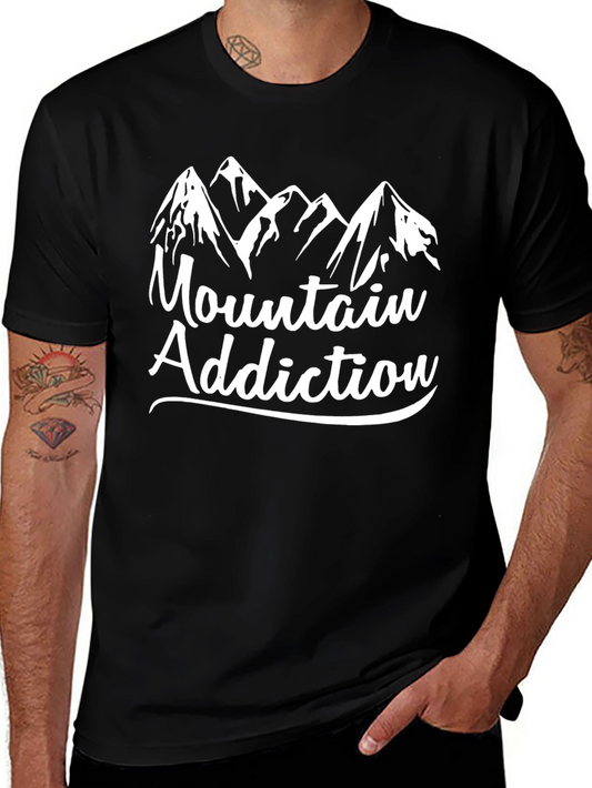 Mountain Addiction T-Shirt - Graphic Tee for Outdoor Lovers