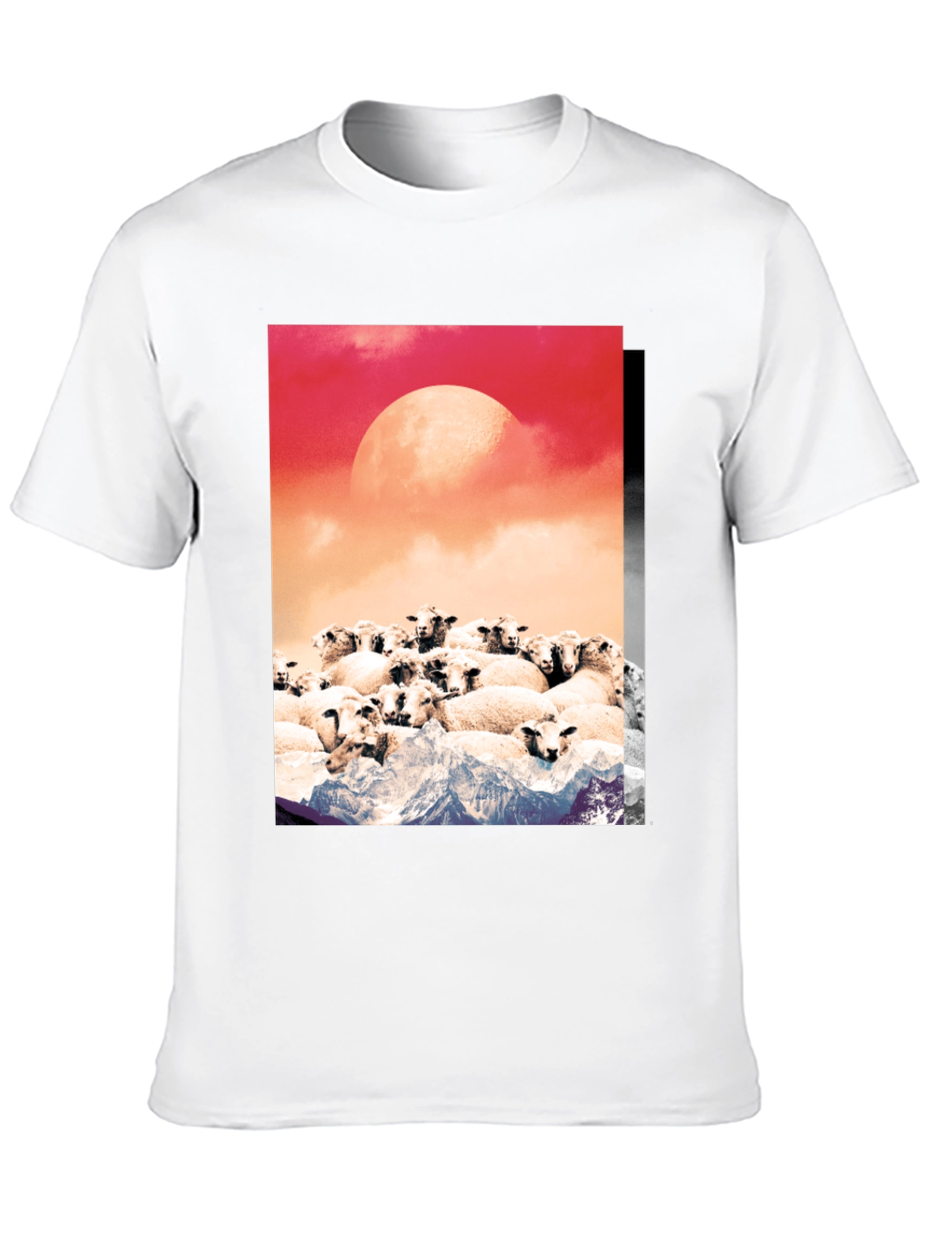 Sheep on Mountains Graphic Tee