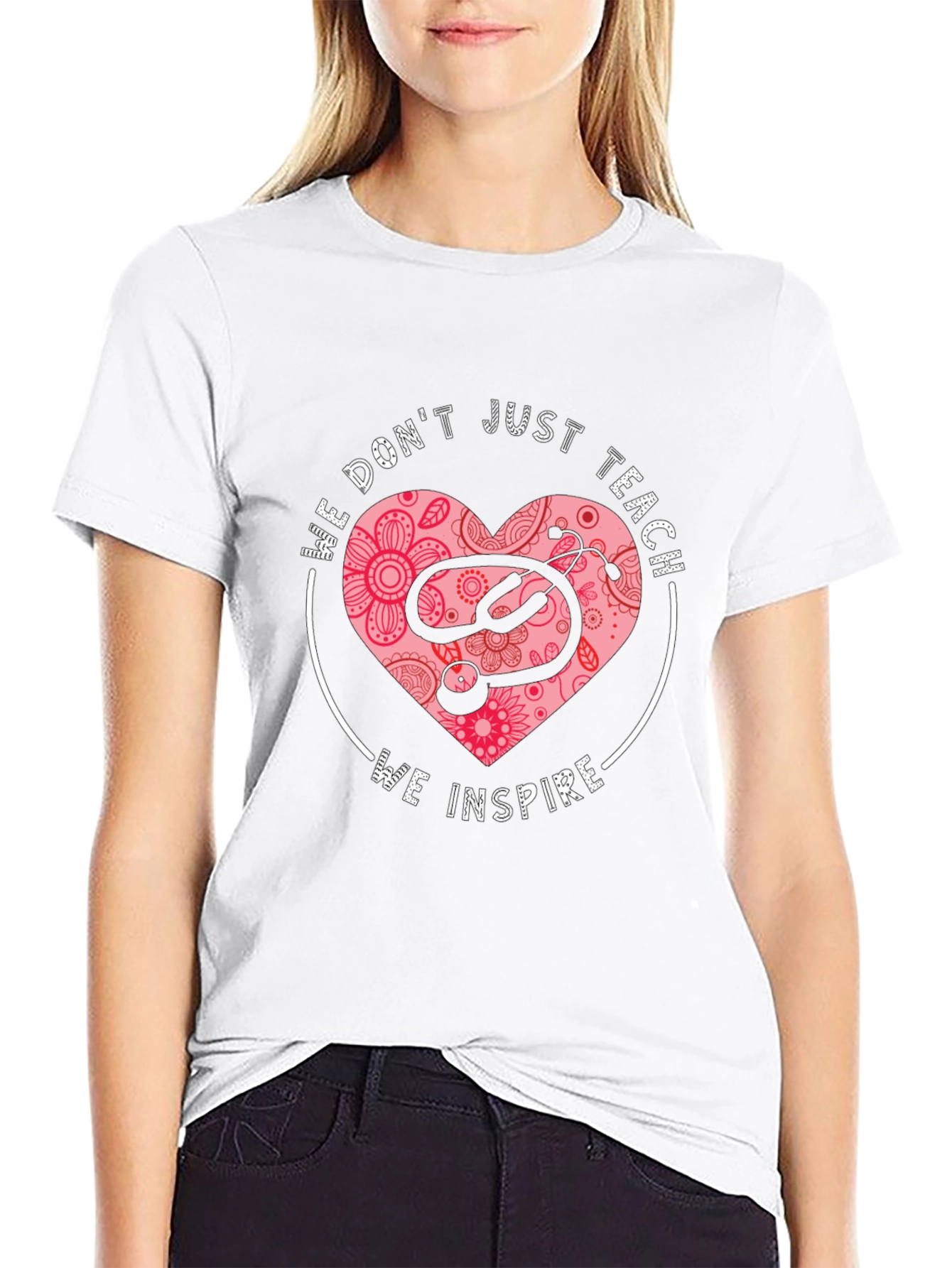 Teacher Inspiration Heart T-Shirt