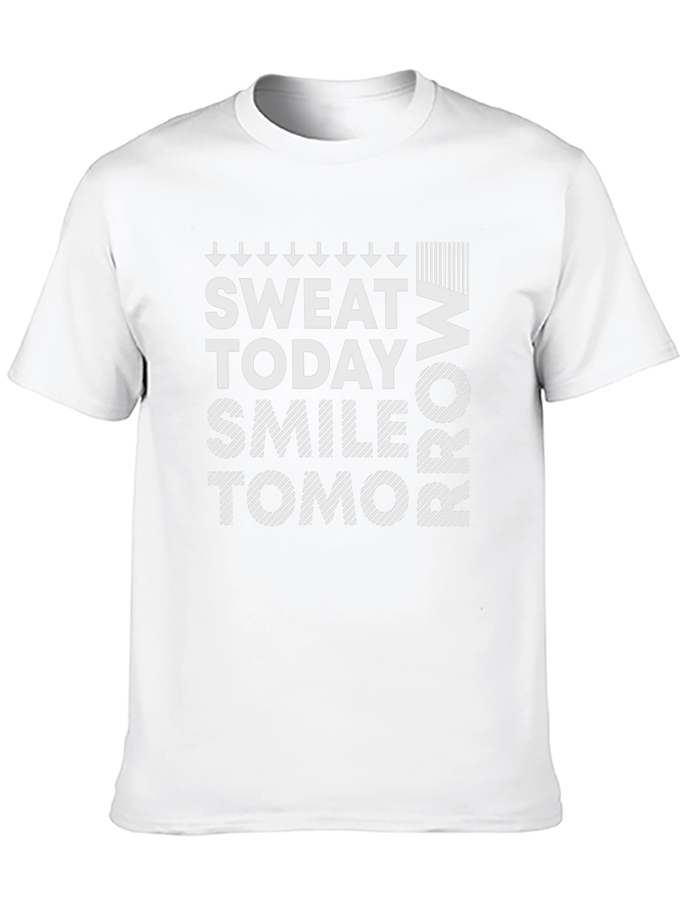 Sweat Today Smile Tomorrow Black Graphic Tee