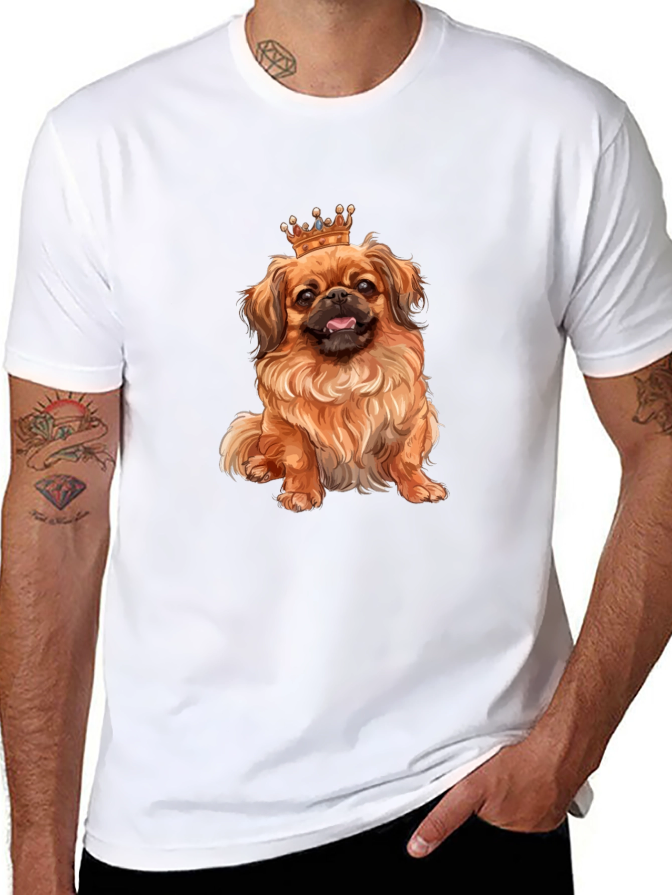 King Dog T-Shirt - Cute Pet Lover Tee