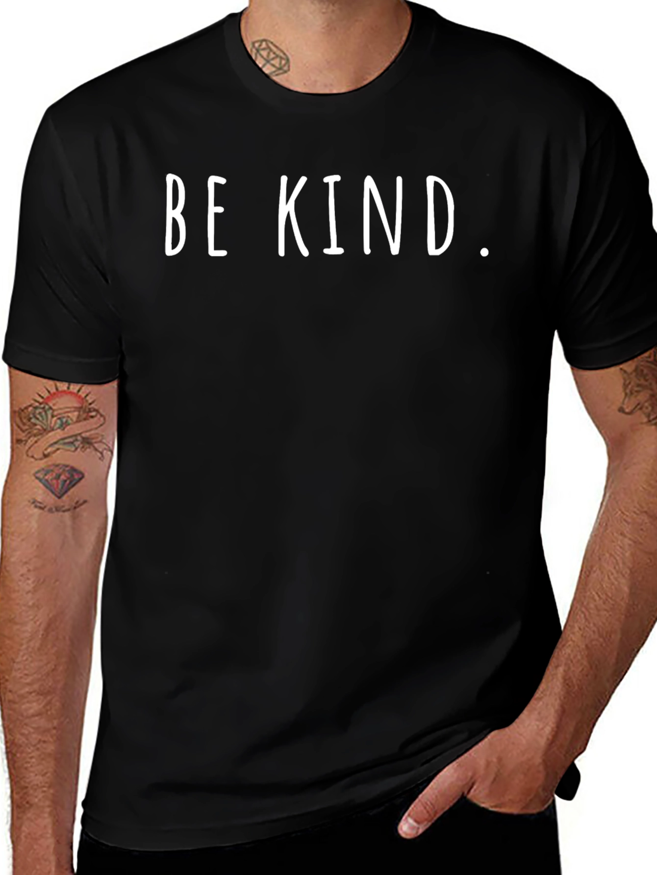 Be Kind Graphic Tee - Soft Black T-Shirt
