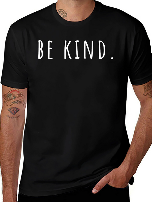 Be Kind Graphic Tee - Soft Black T-Shirt