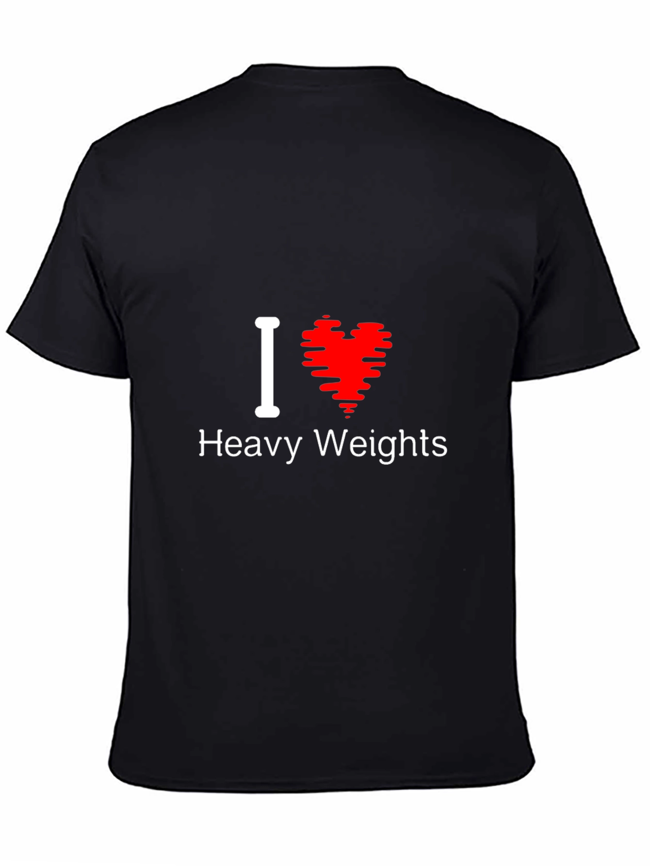 I Love Heavy Weights T-Shirt Gym Workout Tee