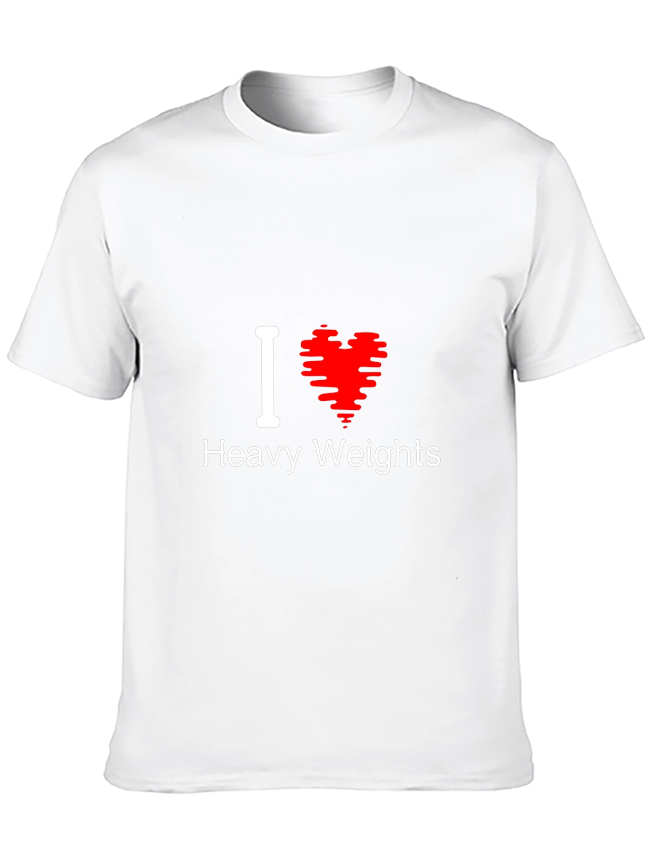 I Love Heavy Weights T-Shirt Gym Workout Tee