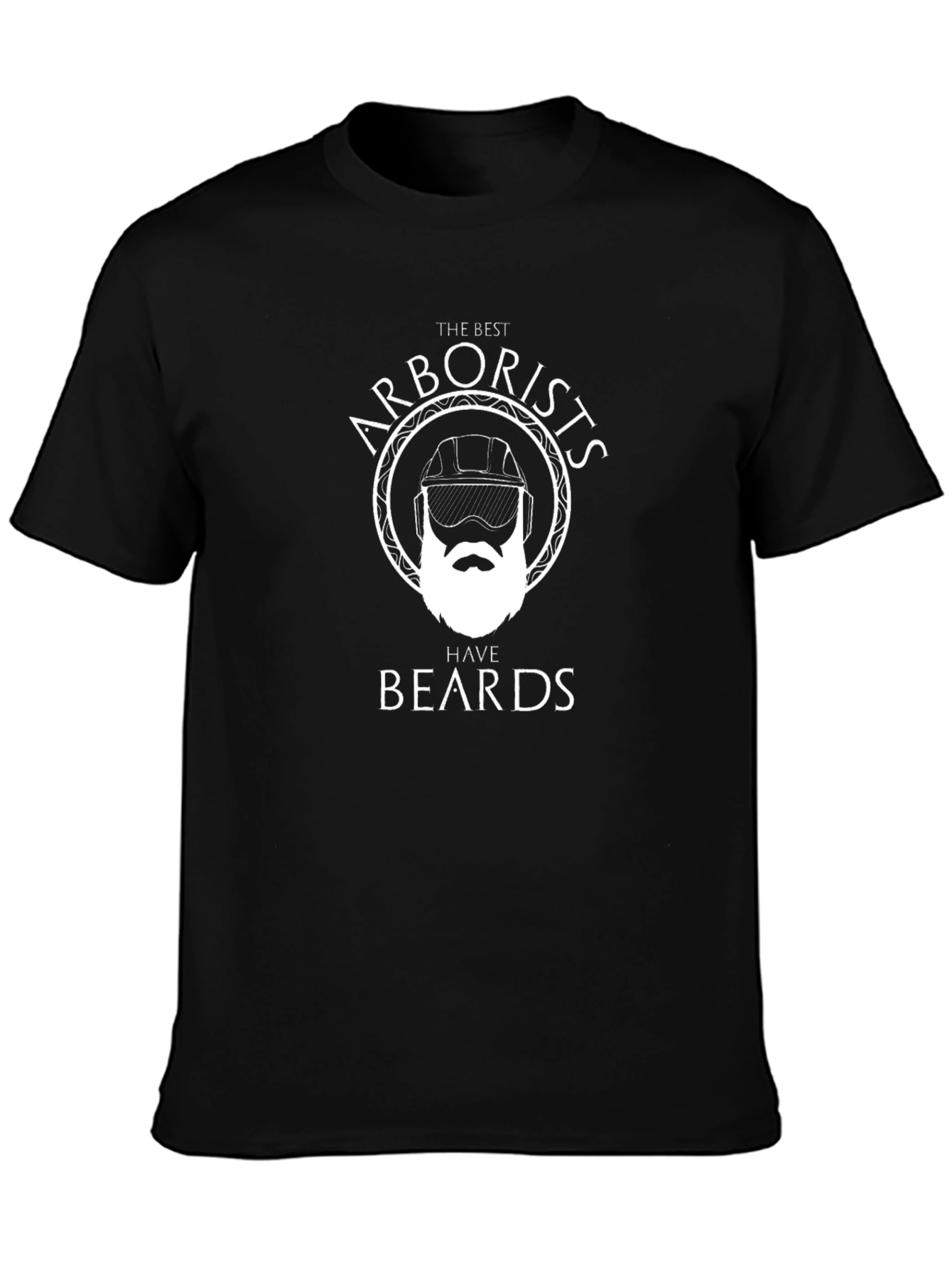 Arborists with Beards Black T-Shirt