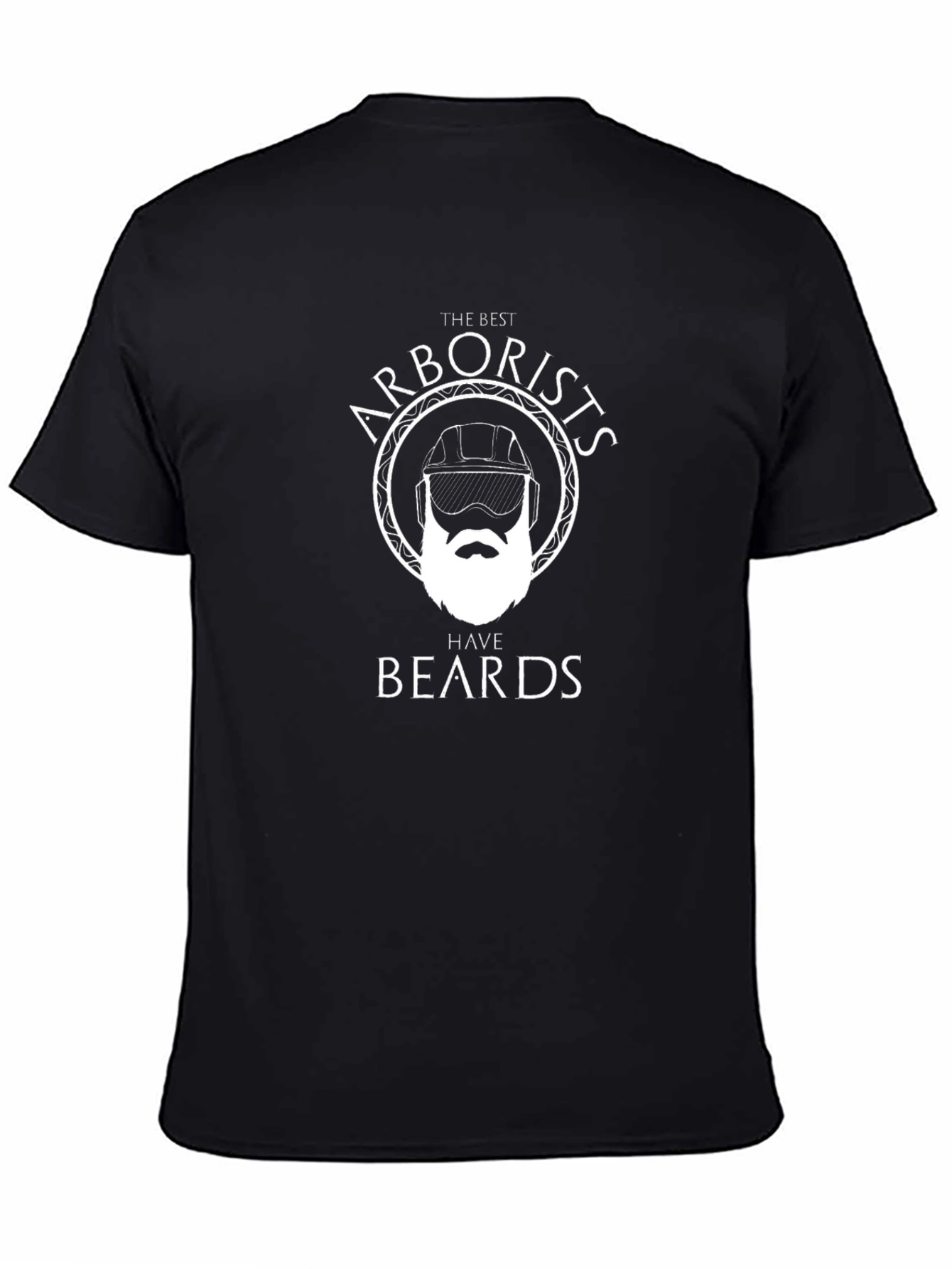 Arborists with Beards Black T-Shirt