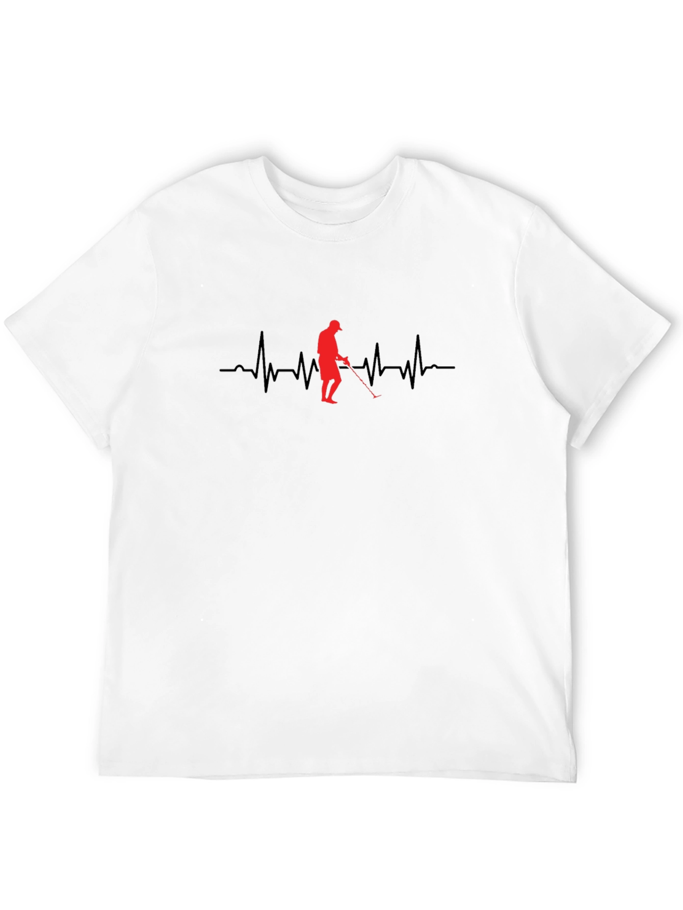 Heartbeat Golfer Graphic Tee