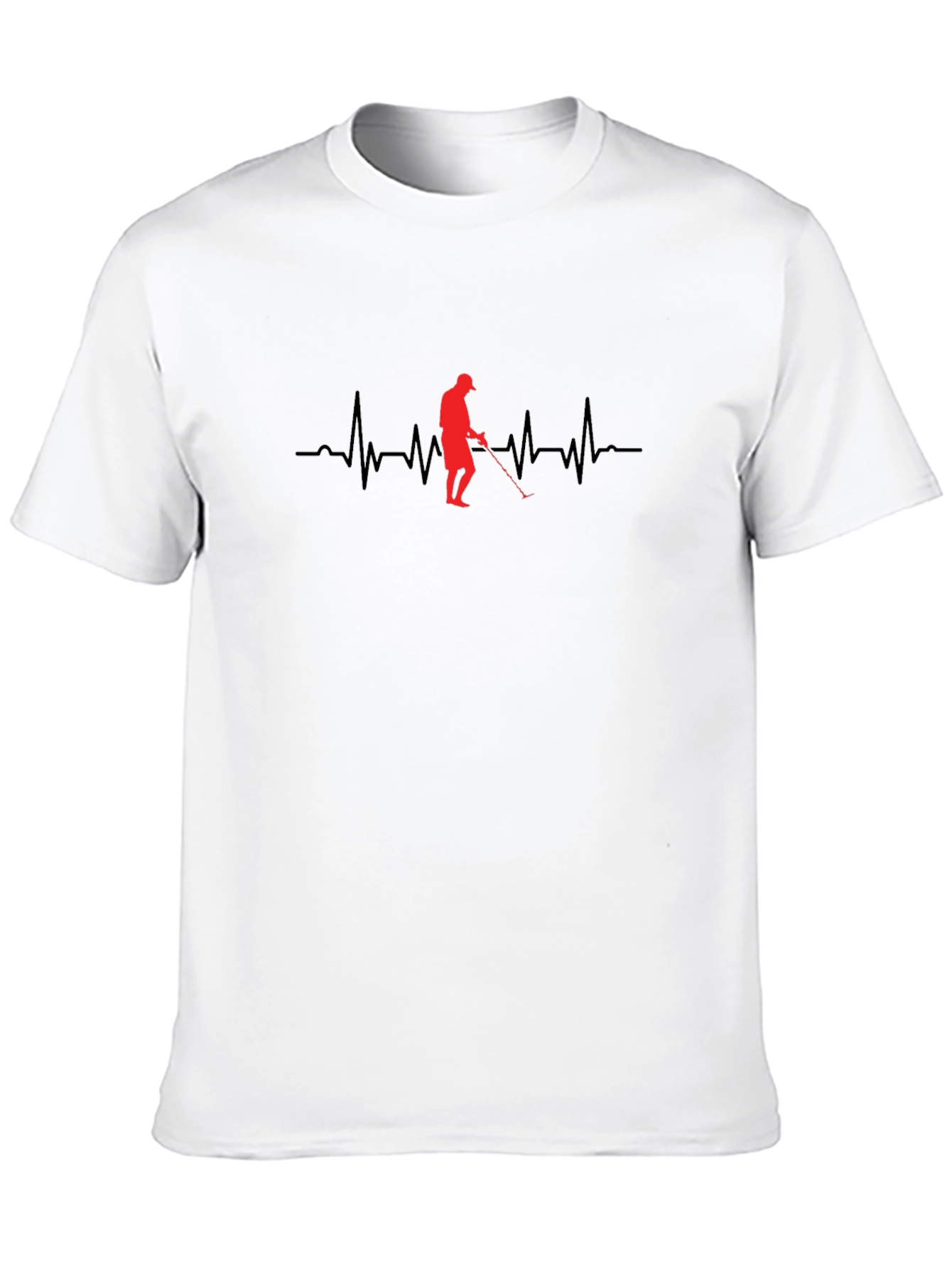 Heartbeat Golfer Graphic Tee