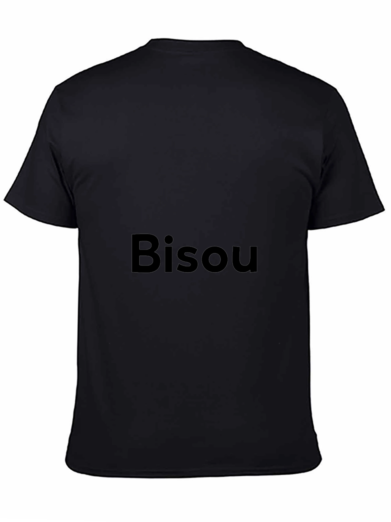 Bisou Graphic Tee - Stylish Black Cotton T-Shirt