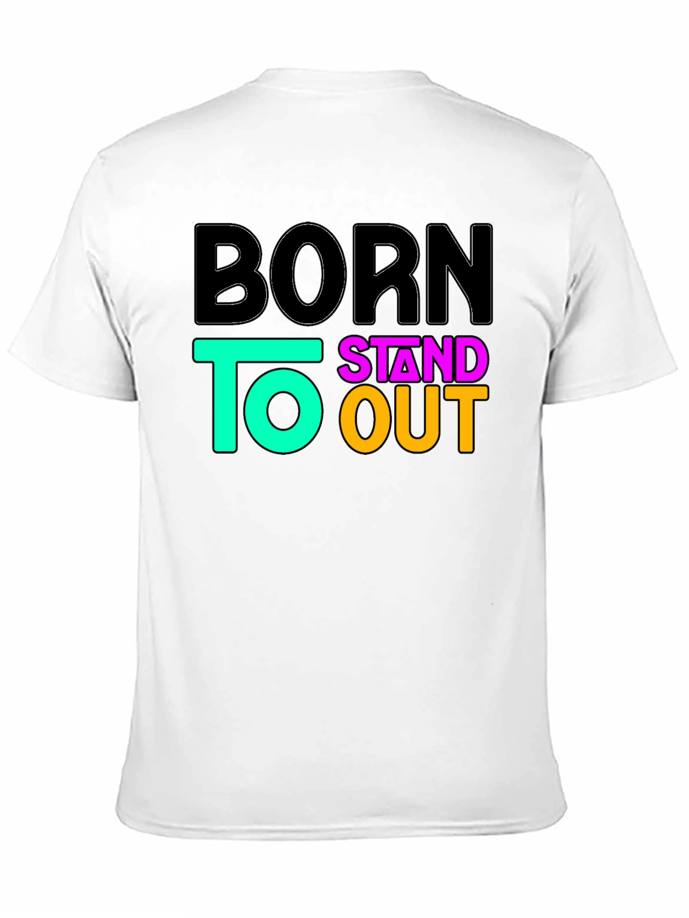 Born to Stand Out Graphic Tee - Black