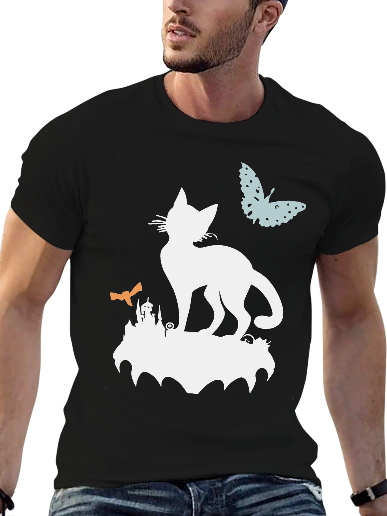 Spooky Cat T-Shirt | Halloween Graphic Tee