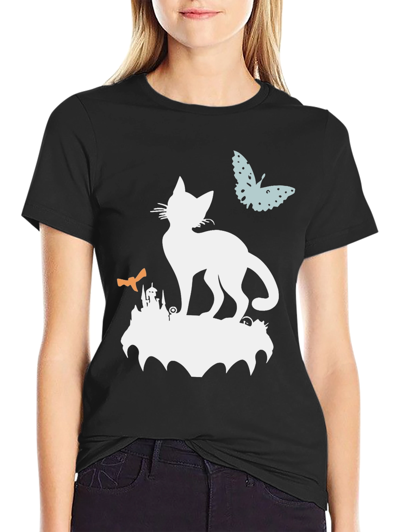 Spooky Cat T-Shirt | Halloween Graphic Tee