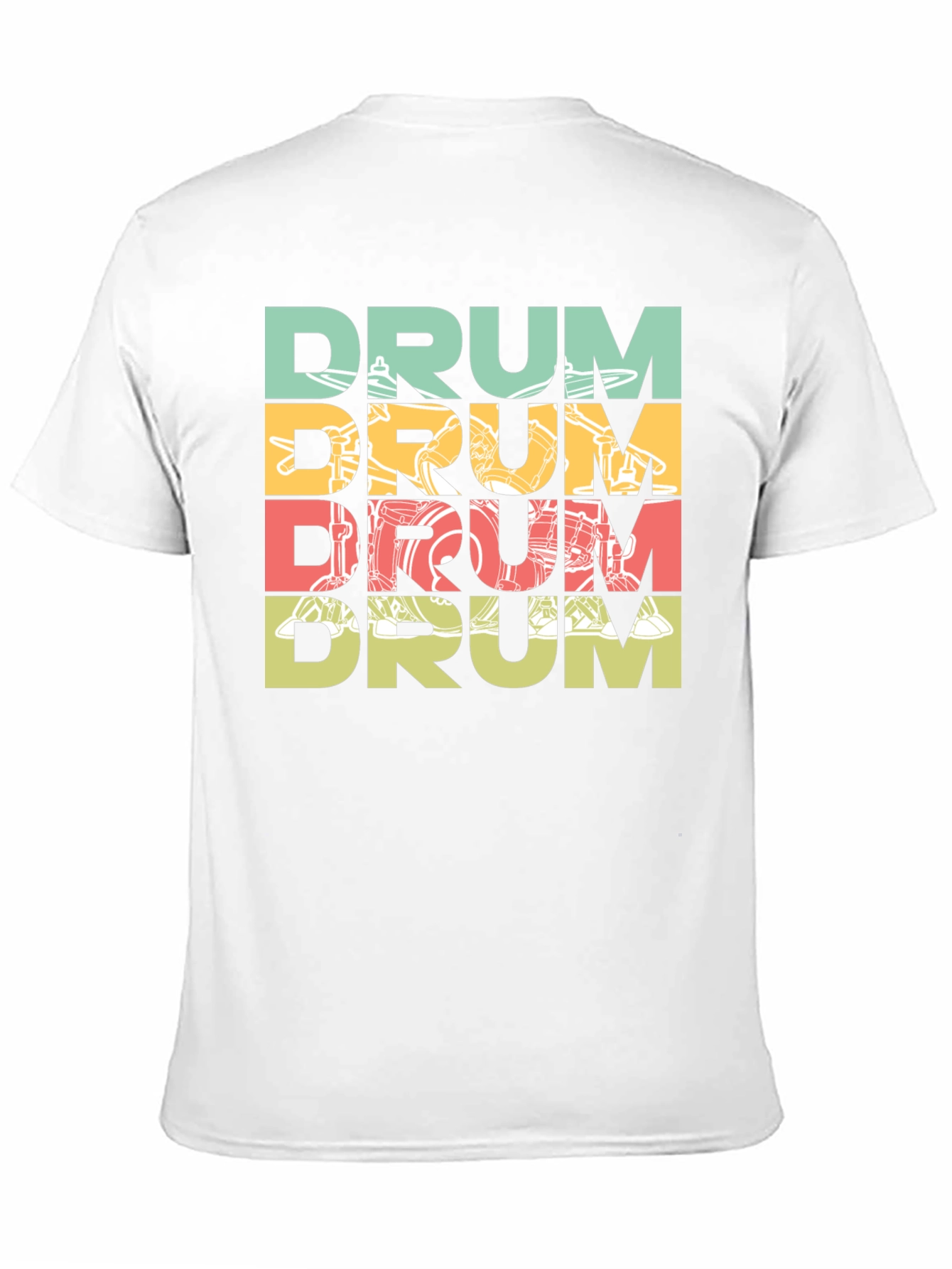 Retro Drum Kit T-Shirt - Musician Tee