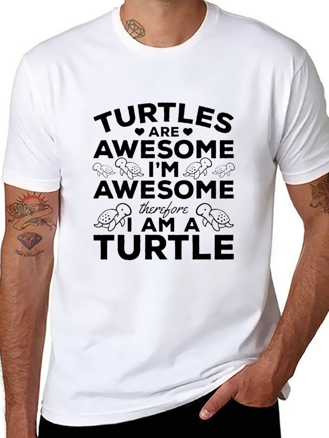 Turtles Are Awesome Graphic T-Shirt