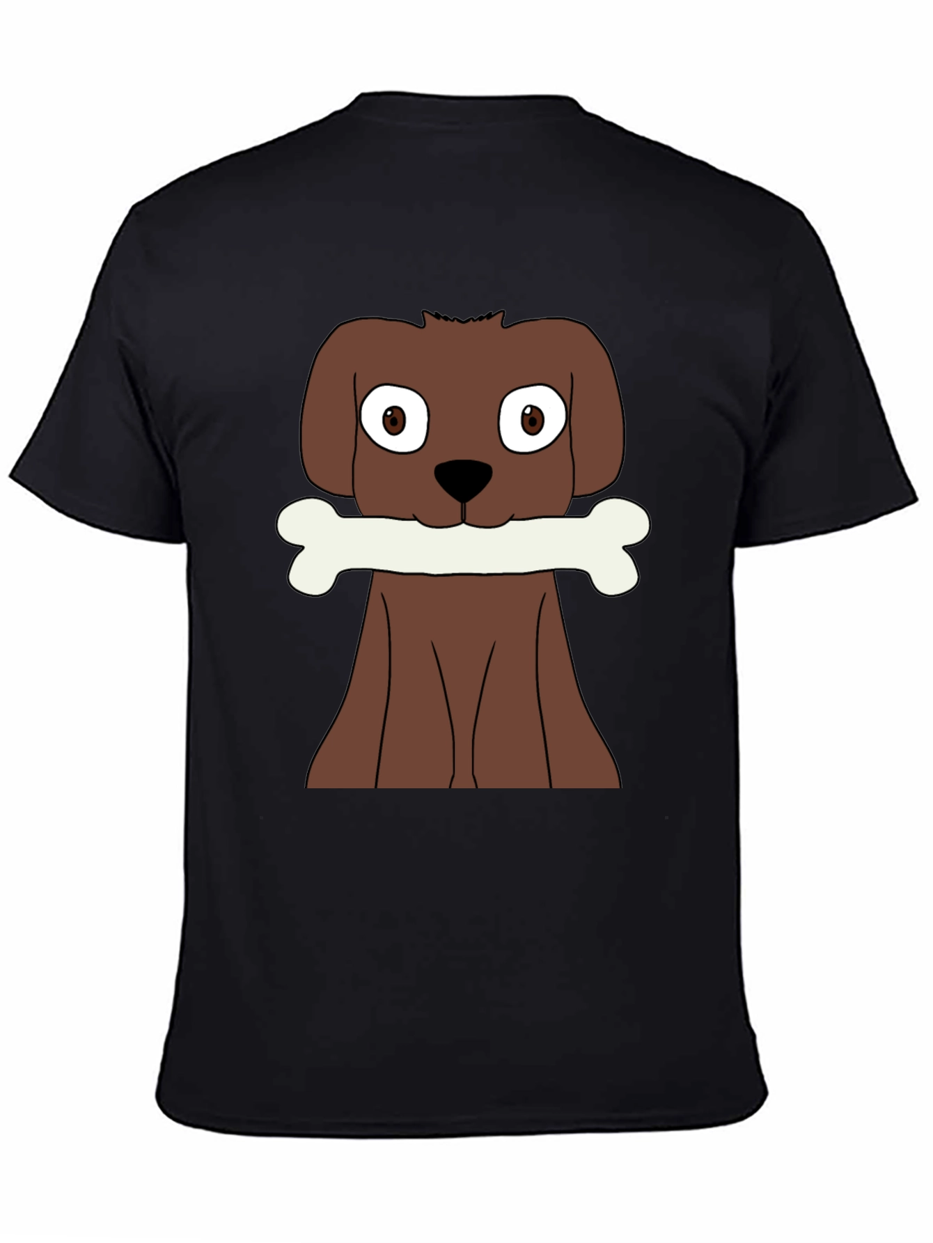 Dog with Bone Graphic T-Shirt