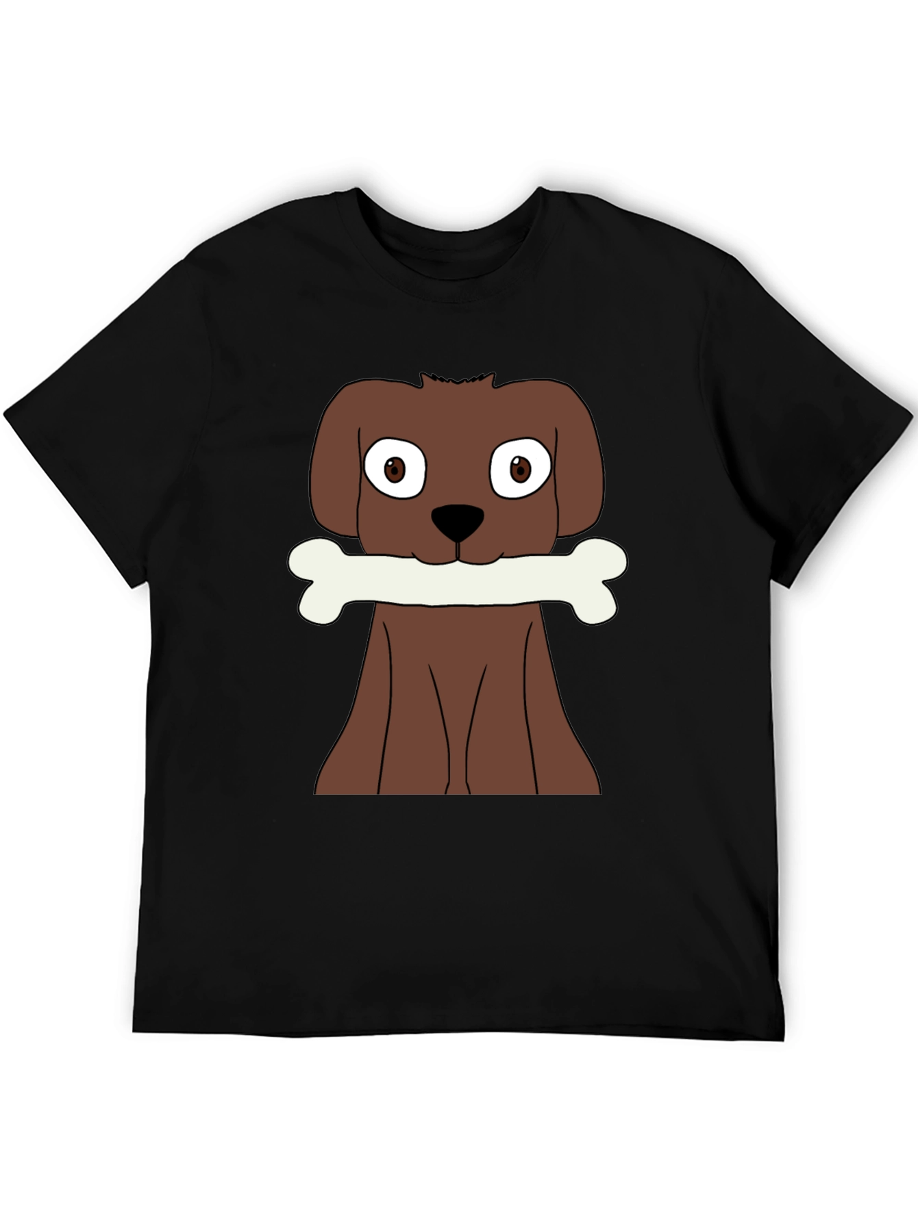 Dog with Bone Graphic T-Shirt