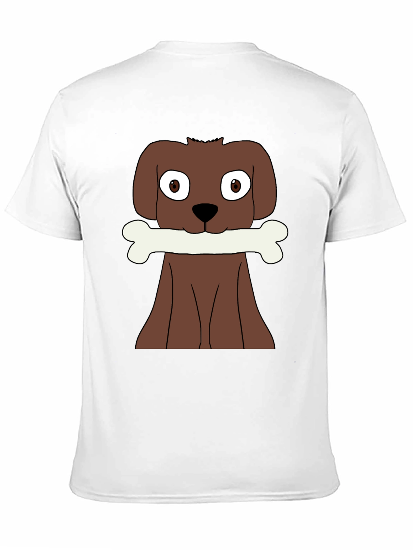Dog with Bone Graphic T-Shirt