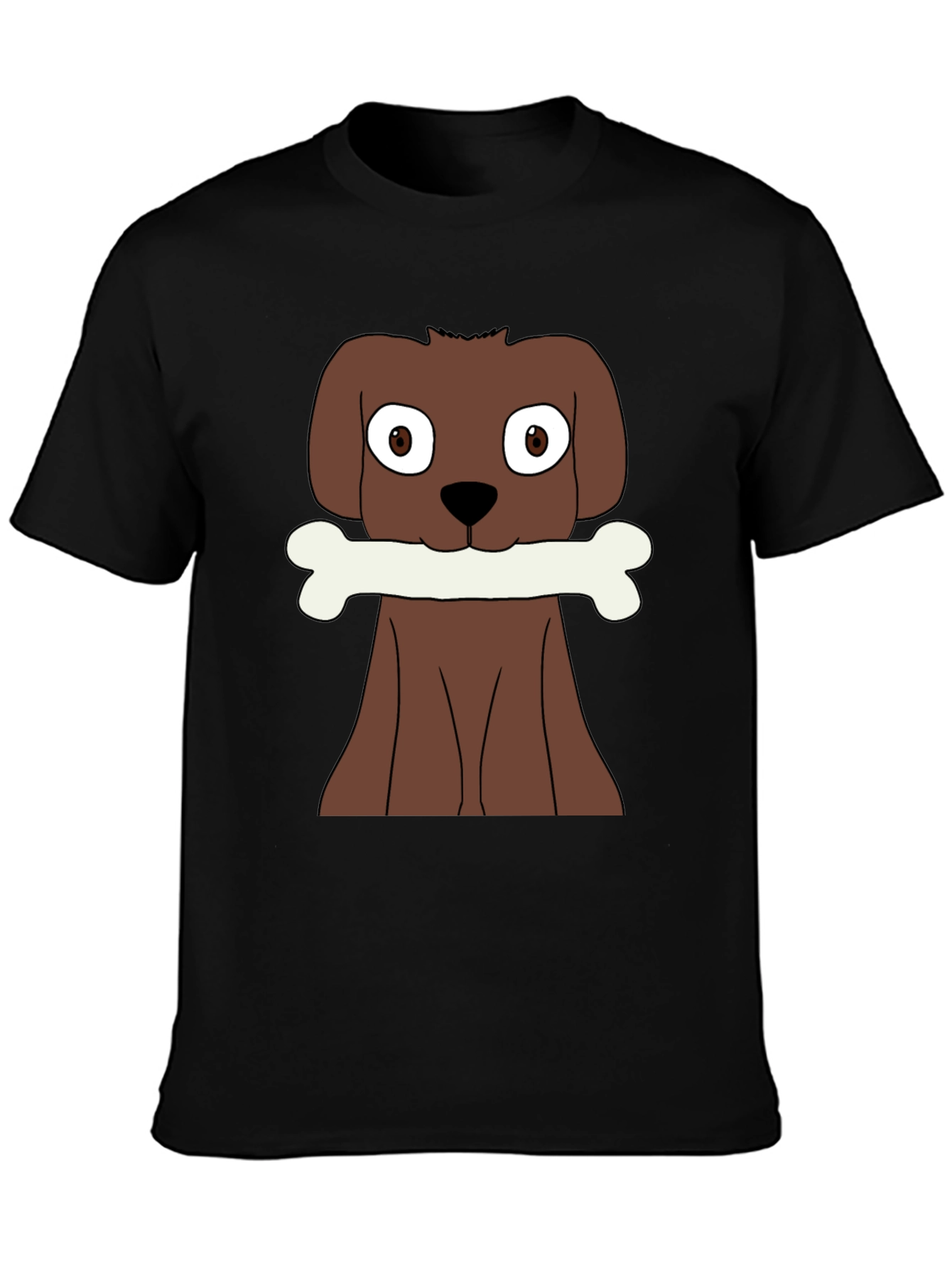 Dog with Bone Graphic T-Shirt
